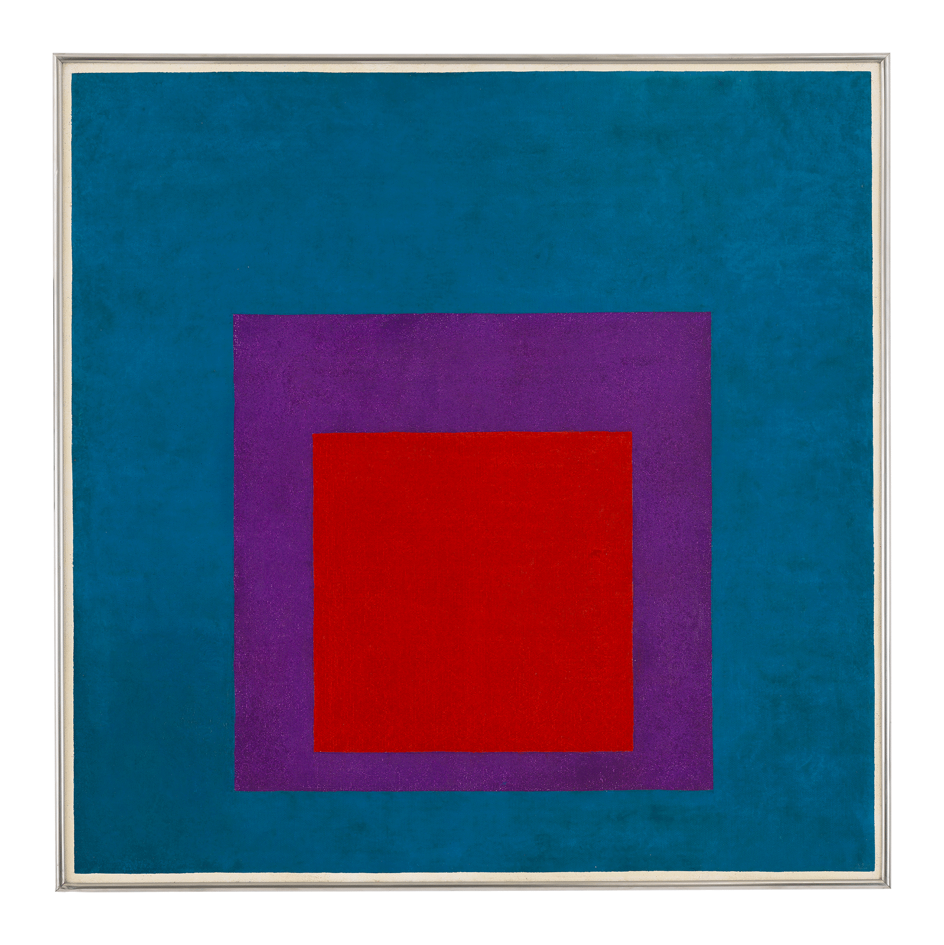 A painting by Josef Albers, titled Homage to the Square: Soaring, dated 1959