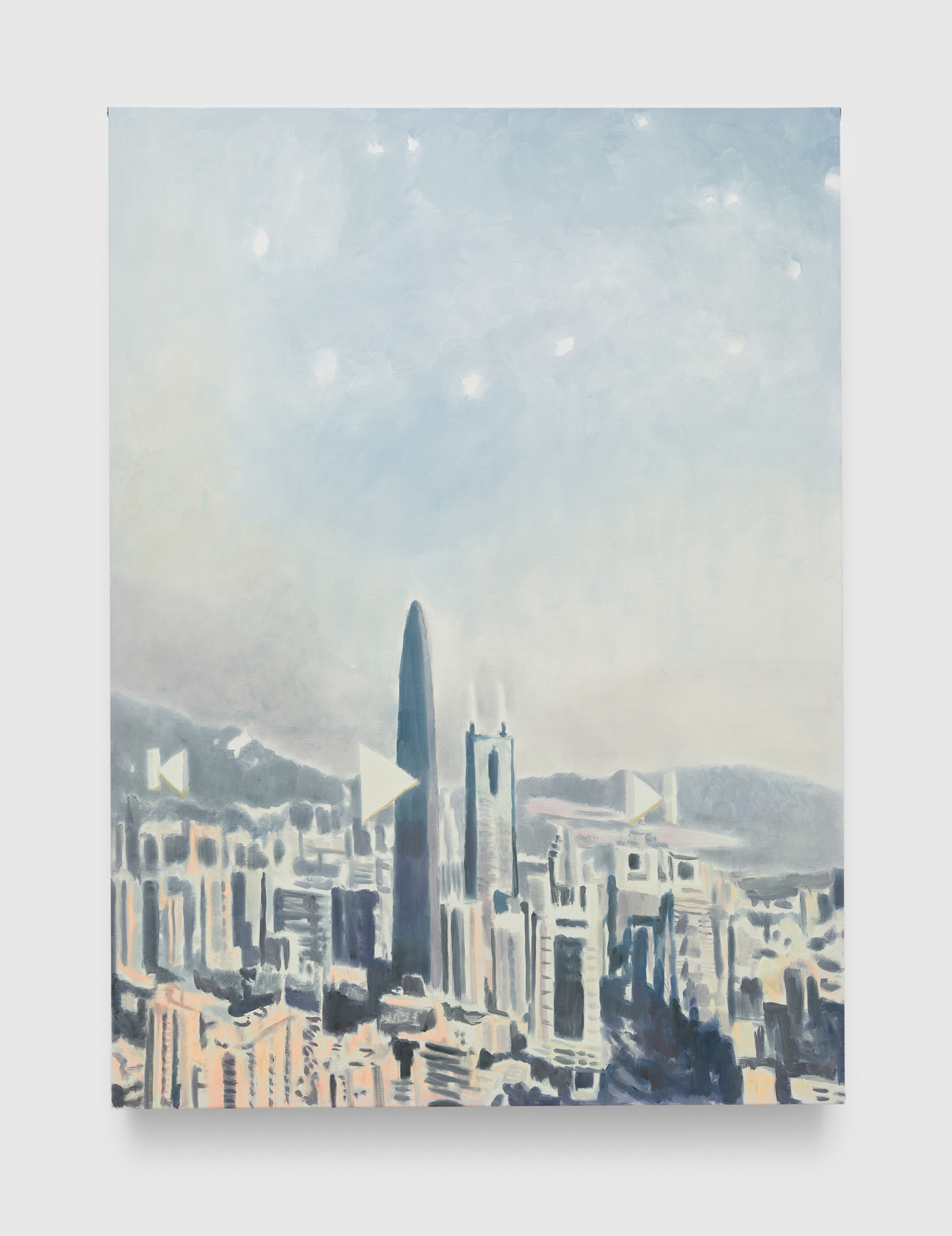 A painting by Luc Tuymans titled Shenzhen, dated 2019.