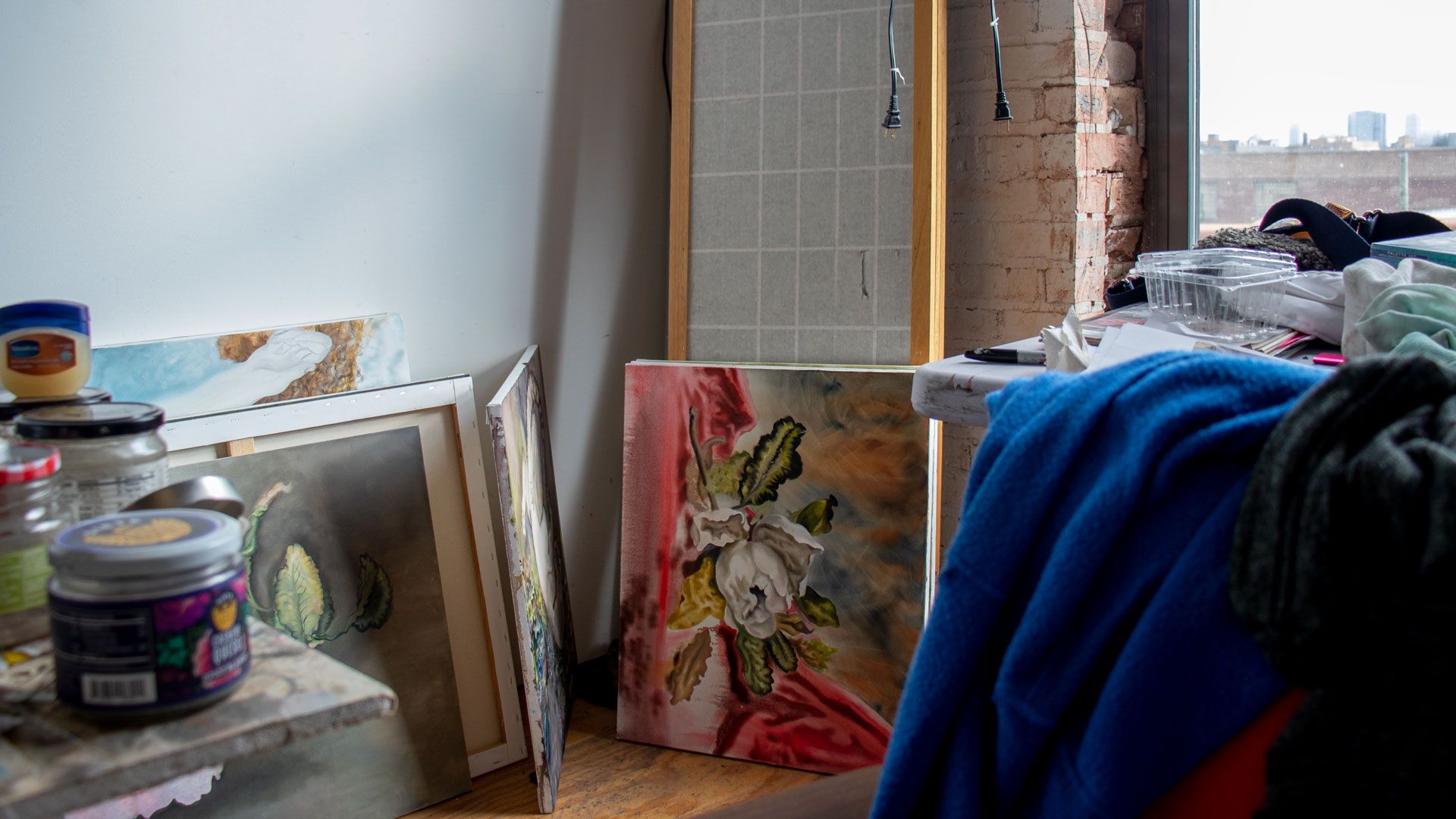 A photograph of Autumn Ramsey’s studio