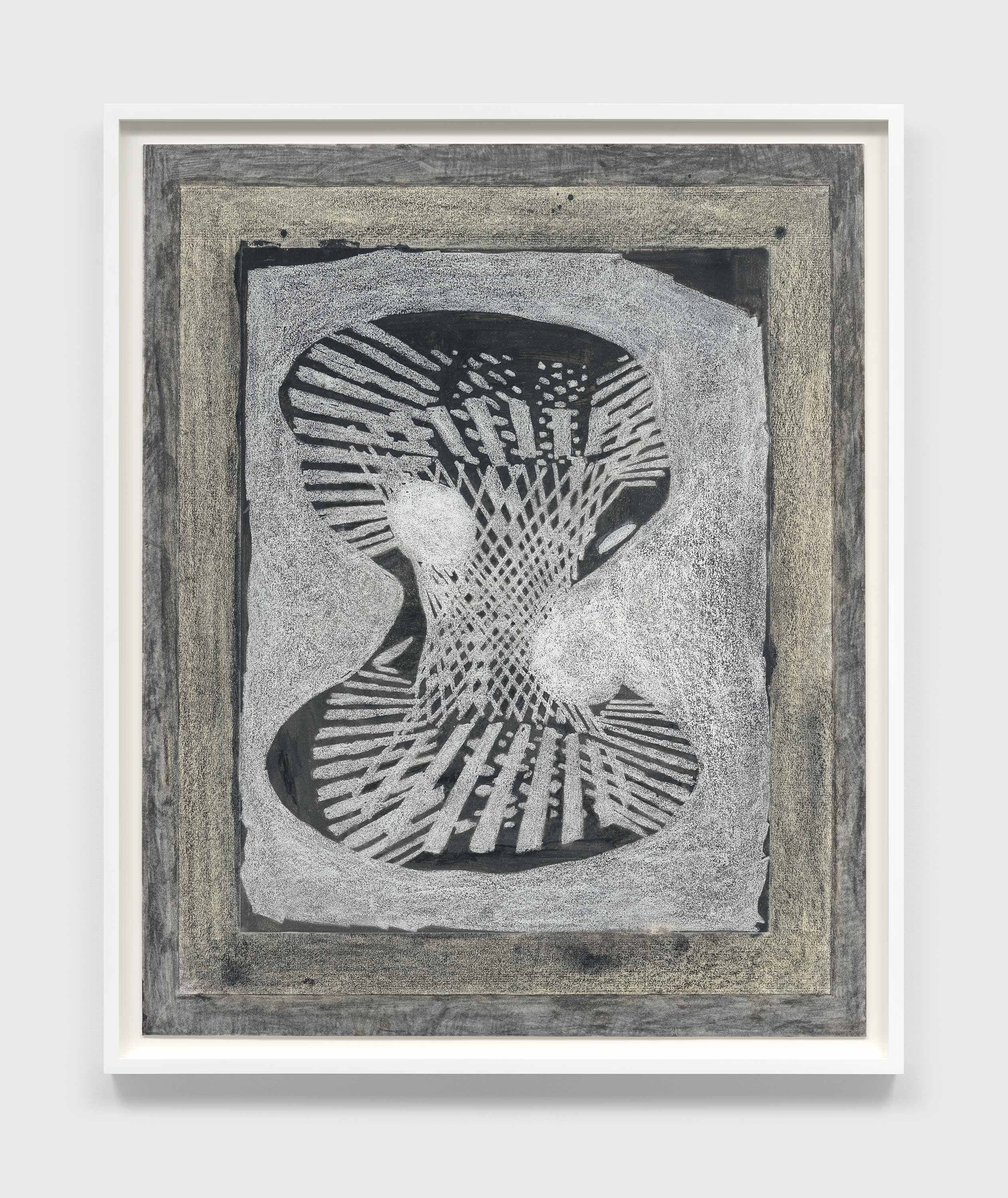 A mixed media artwork by Terry Winters, titled Portrait I/5, dated 2021.