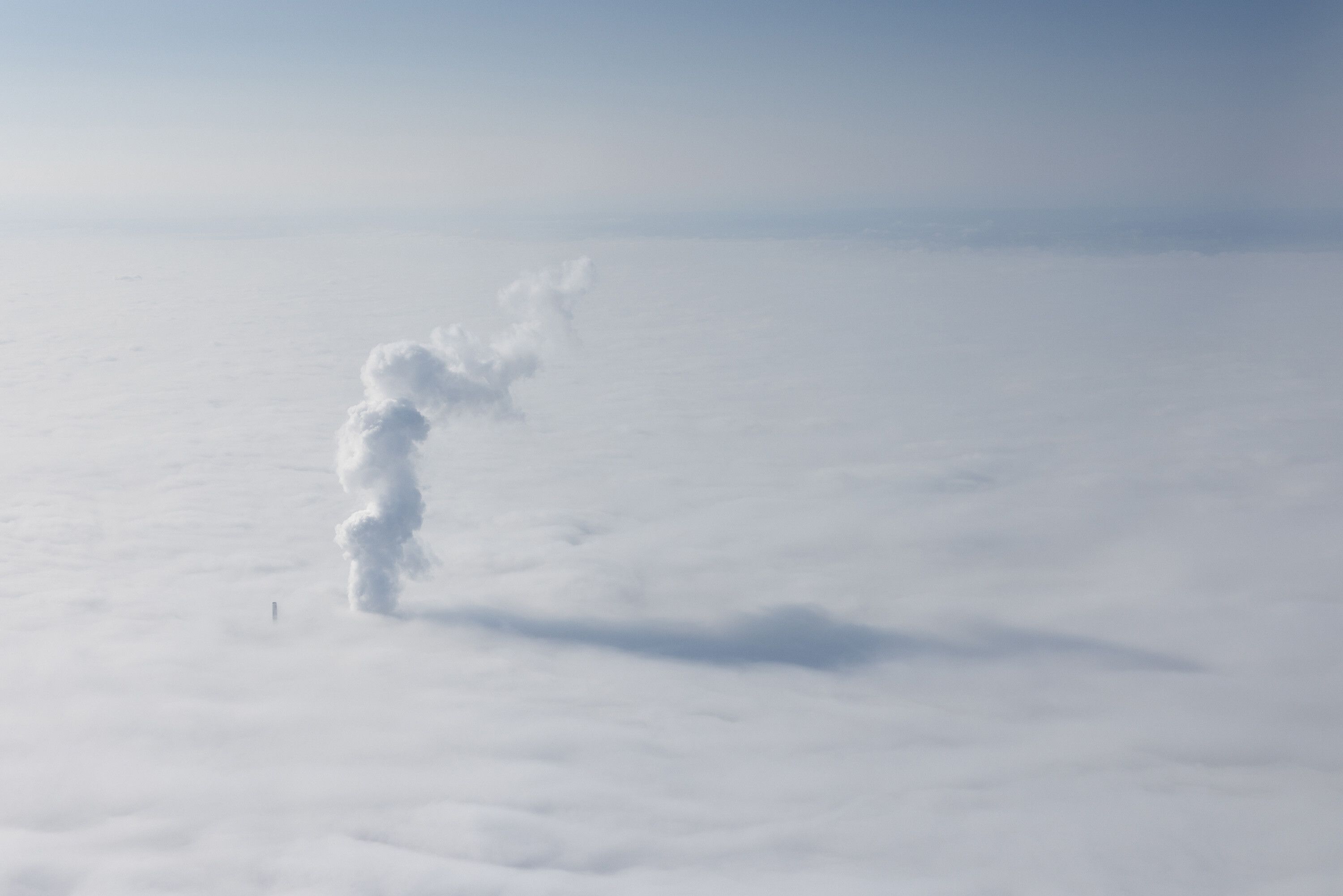 A photograph by Wolfgang Tillmans, titled Power Station (Low Clouds), dated 2023.