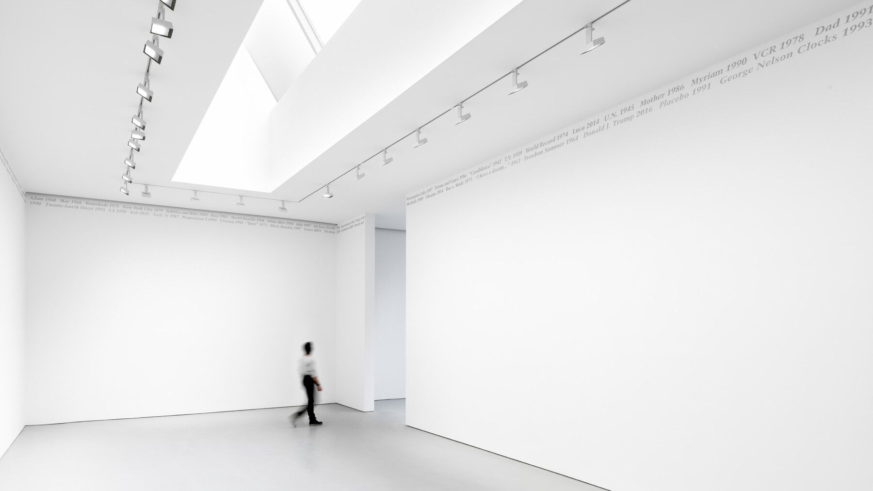 Installation view of the exhibition titled Felix Gonzalez-Torres at David Zwirner, New York, dated 2023