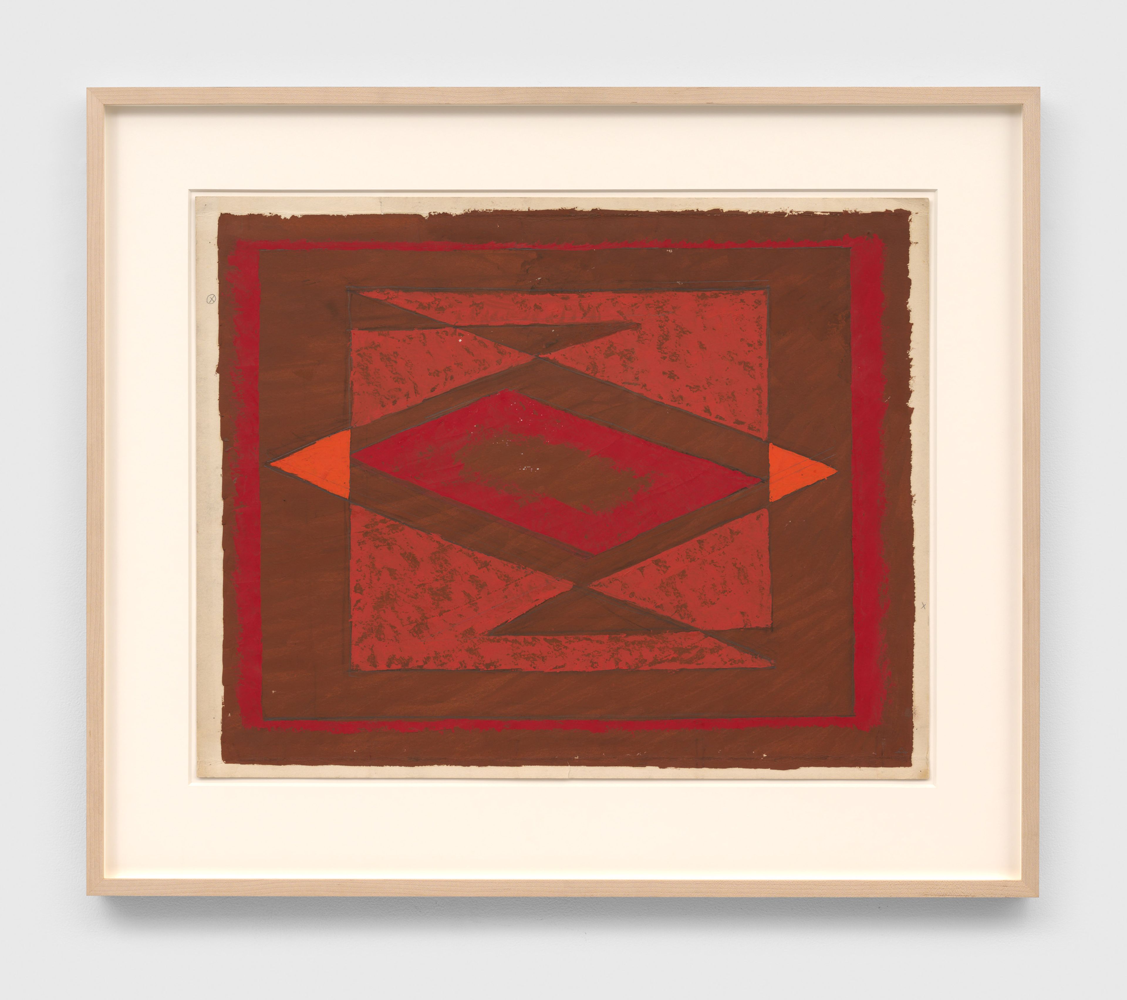 A painting by Josef Albers, titled Study for Lozenge Horizontal, circa 1942 to 1946.