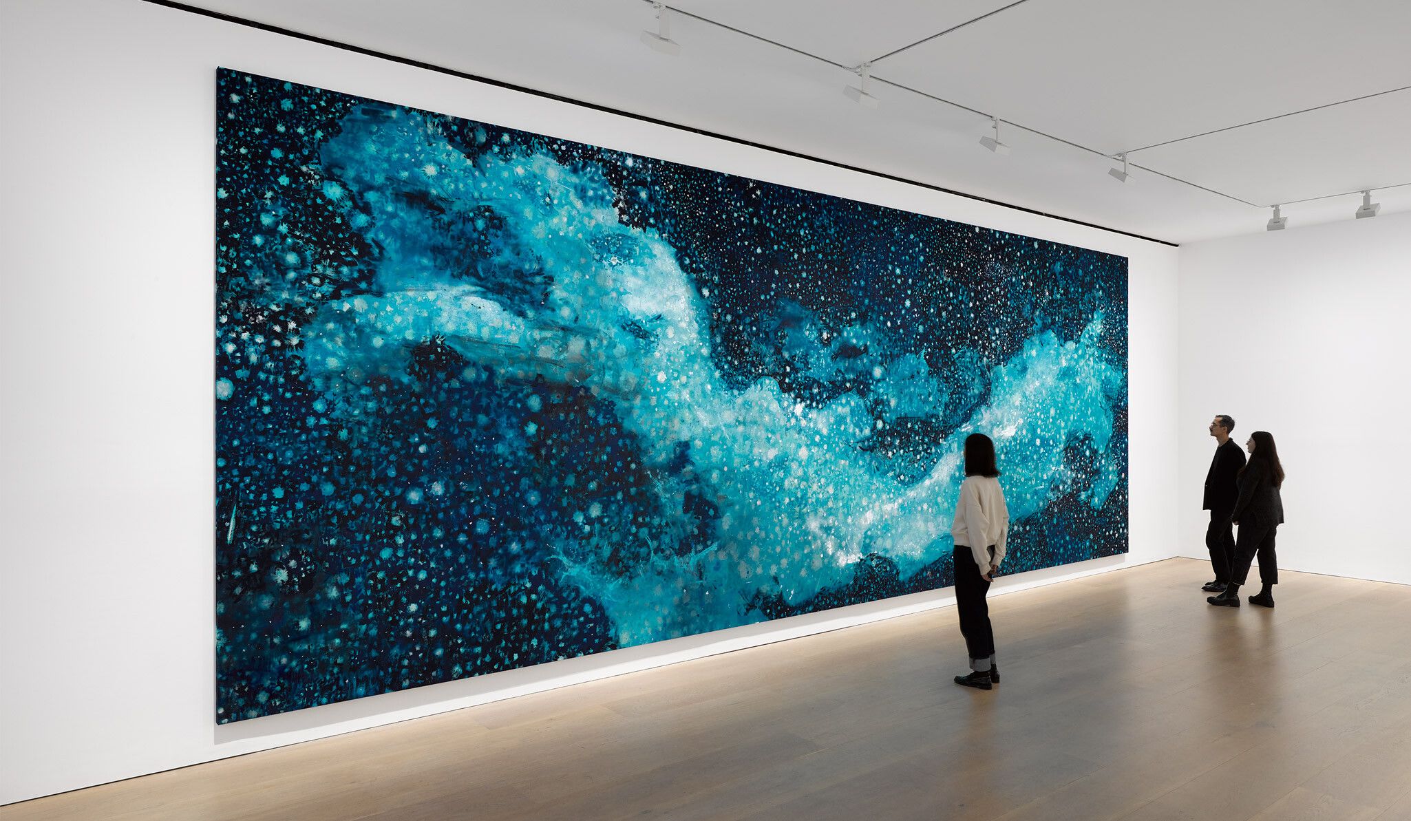 An installation view of an exhibition titled Cy Gavin at David Zwirner, London, in 2021.
