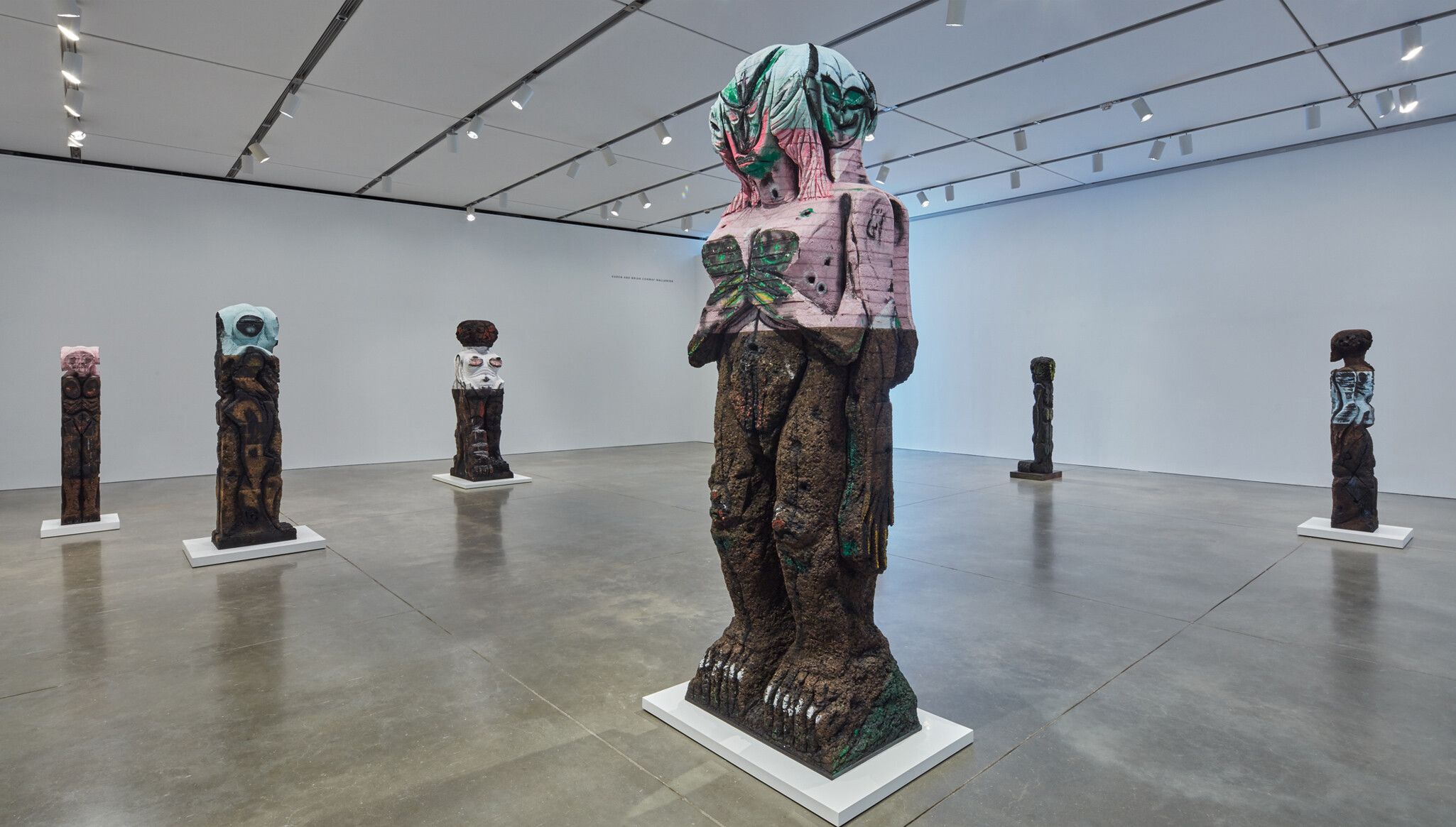 An Installation view, Huma Bhabha: They Live, Institute for Contemporary Art, Boston, dated 2019