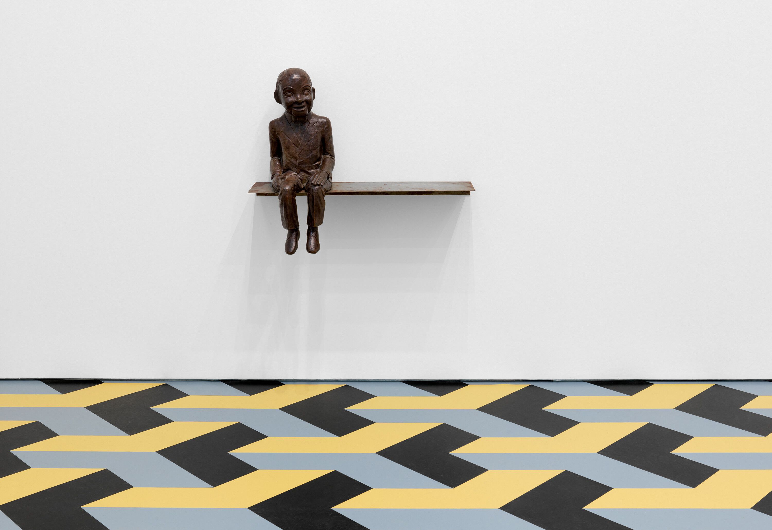 Installation view of Juan Muñoz: Seven Rooms at David Zwirner, New York, dated 2022