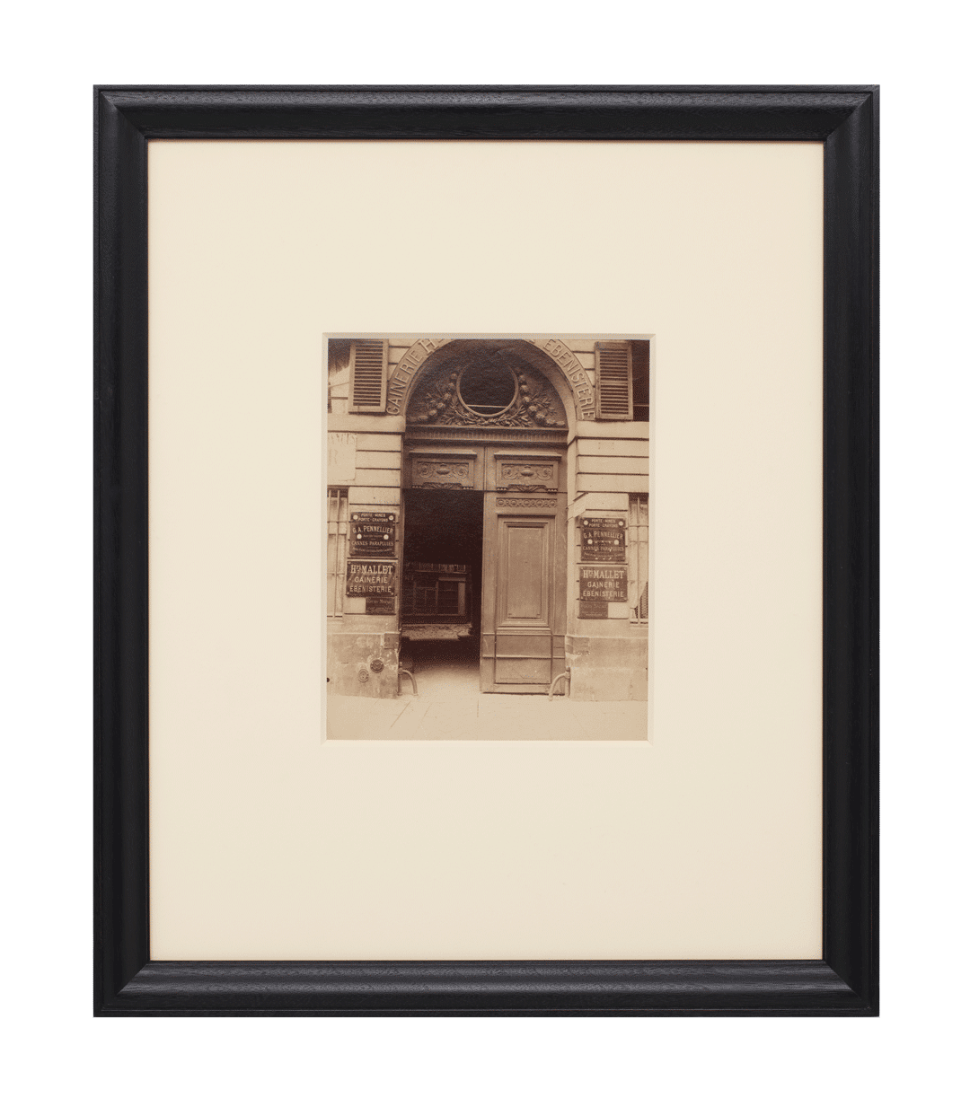 A photograph by Eug√®ne Atget, titled H√¥tel 132, 137 rue Vieille du Temple, dated 1901.