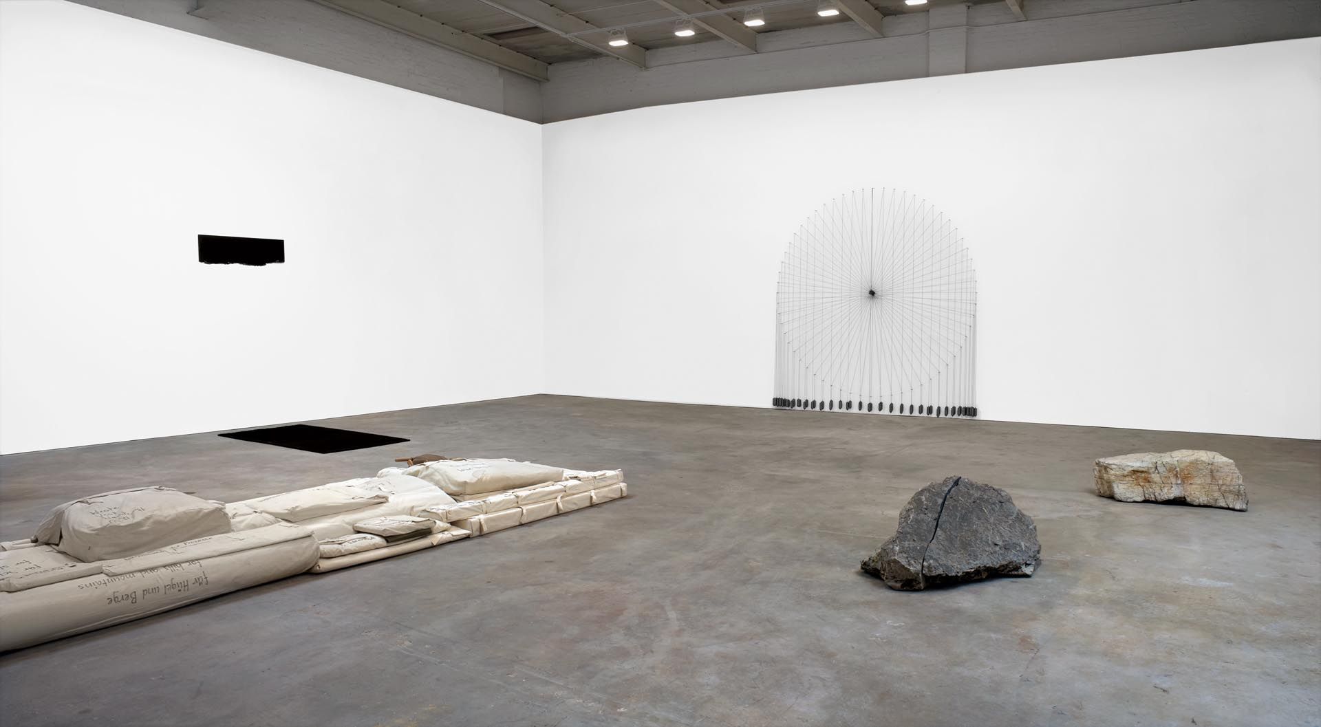 Installation view of the exhibition, Minimal and Conceptual Art in Europe from the Collection of Helga and Walther Lauffs, at David Zwirner in New York, dated 2008-2009.