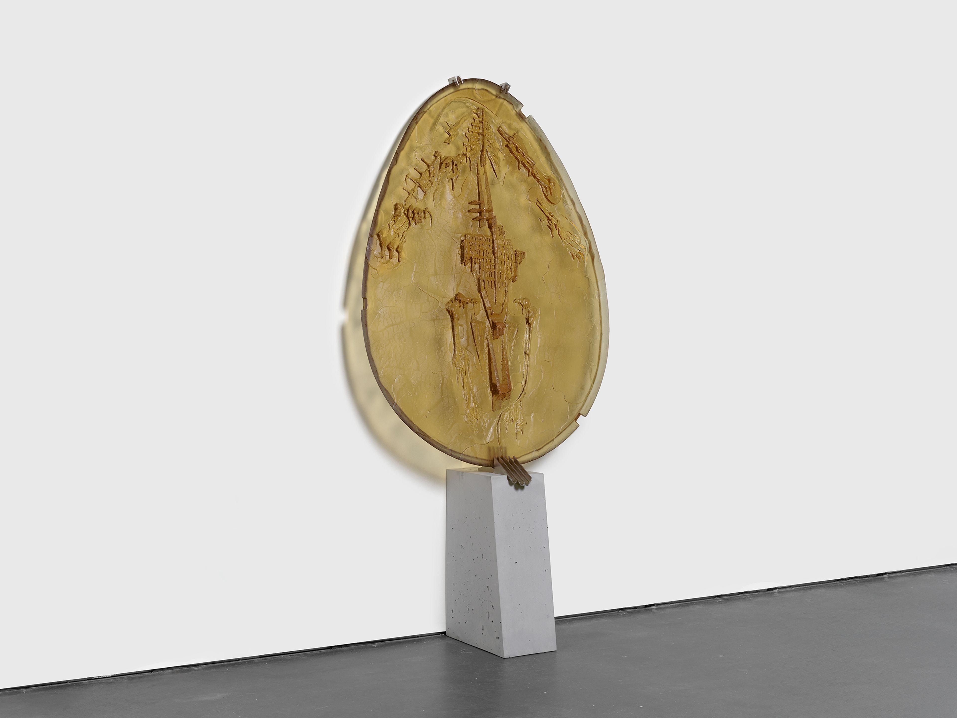A sculpture by Andra Ursuta, titled Private Dancer (Peach), dated 2025.