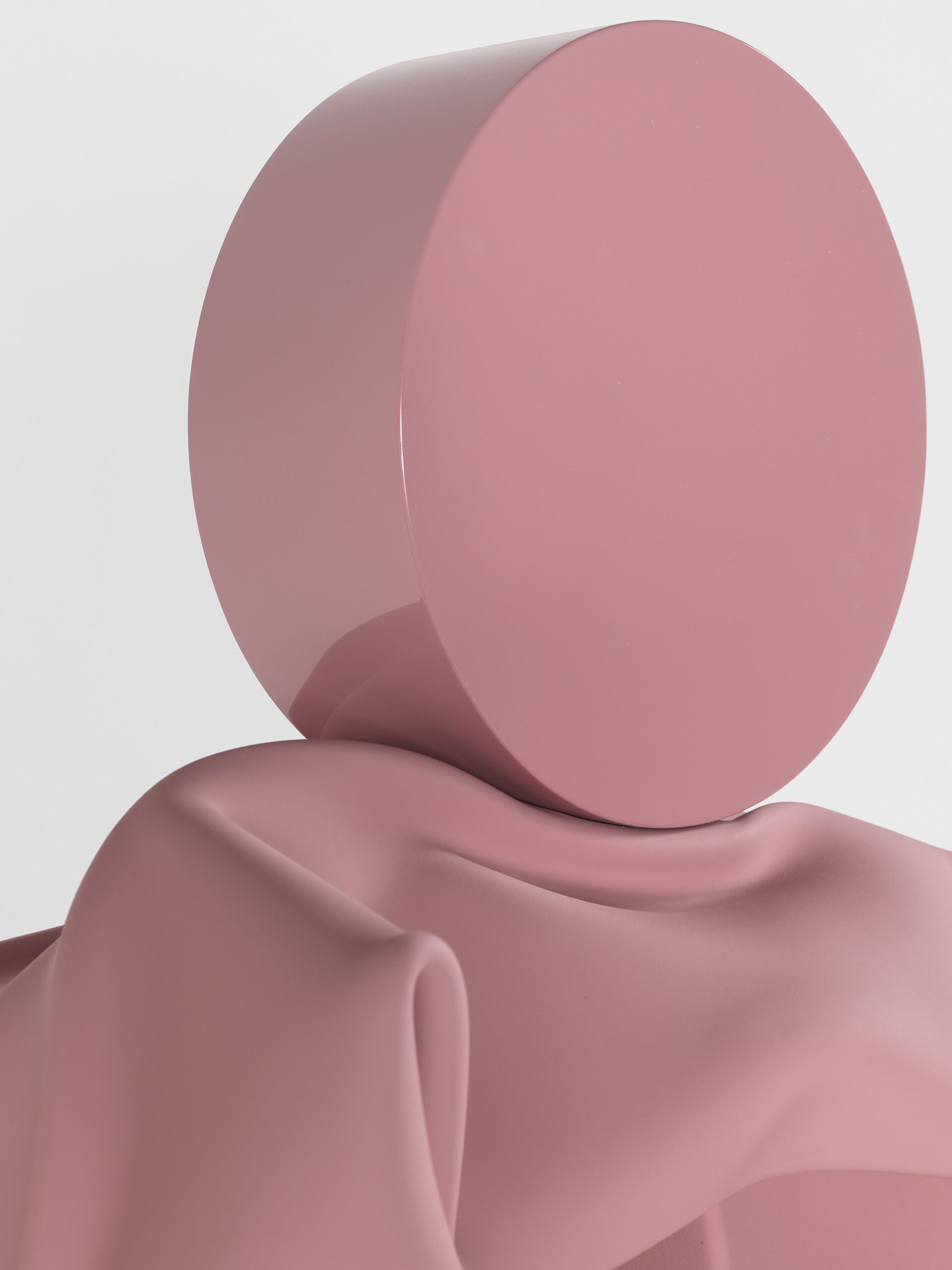 A detail of a sculpture by Carol Bove, titled La Luce, dated 2019.