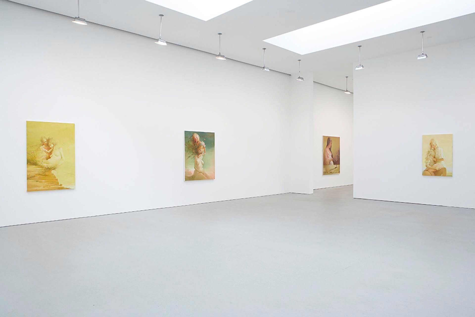An installation view of the exhibition Lisa Yuskavage: New Work, at David Zwirner New York, dated 2006.