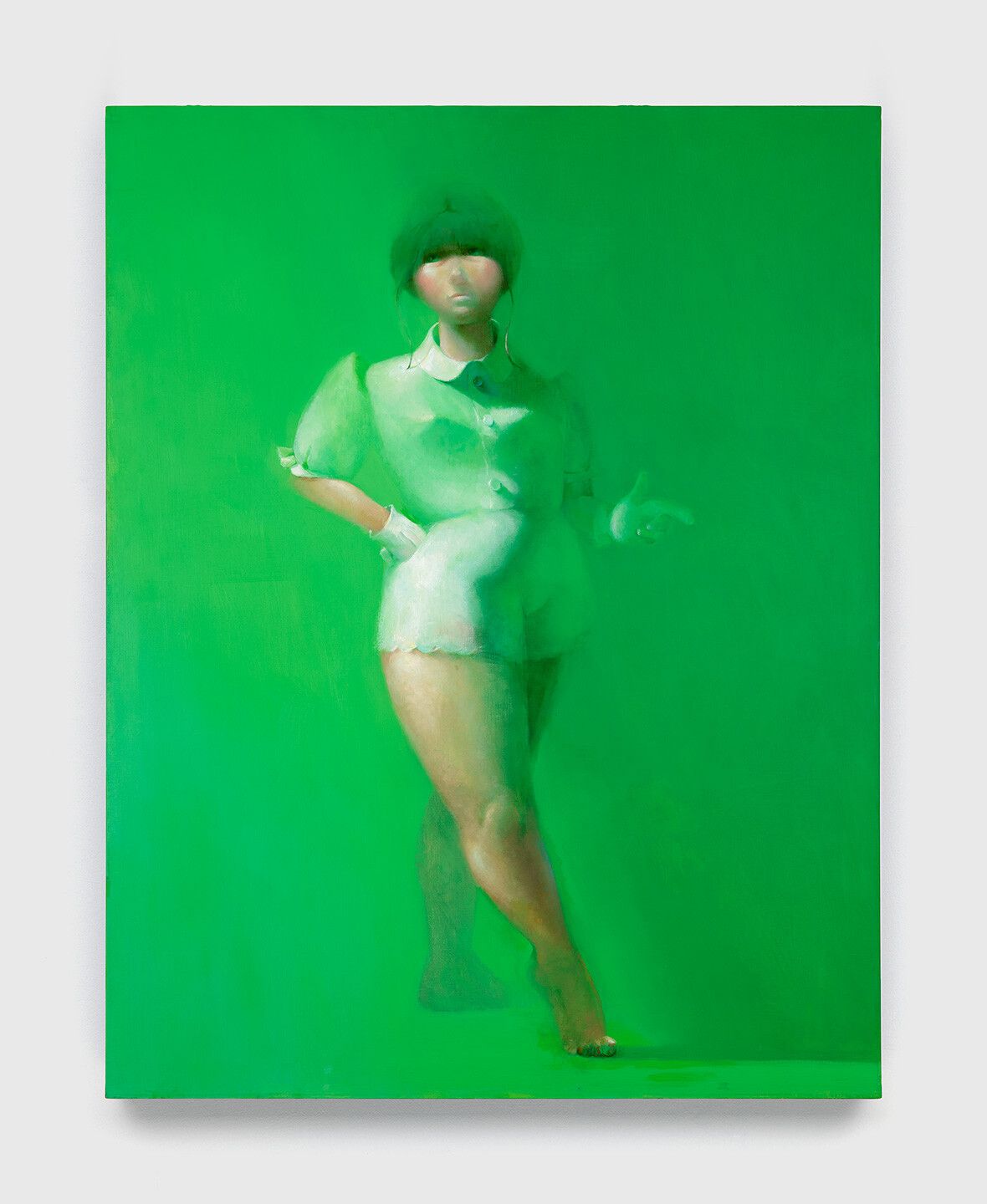 A painting by Lisa Yuskavage, titled Big Marie, dated 1993.