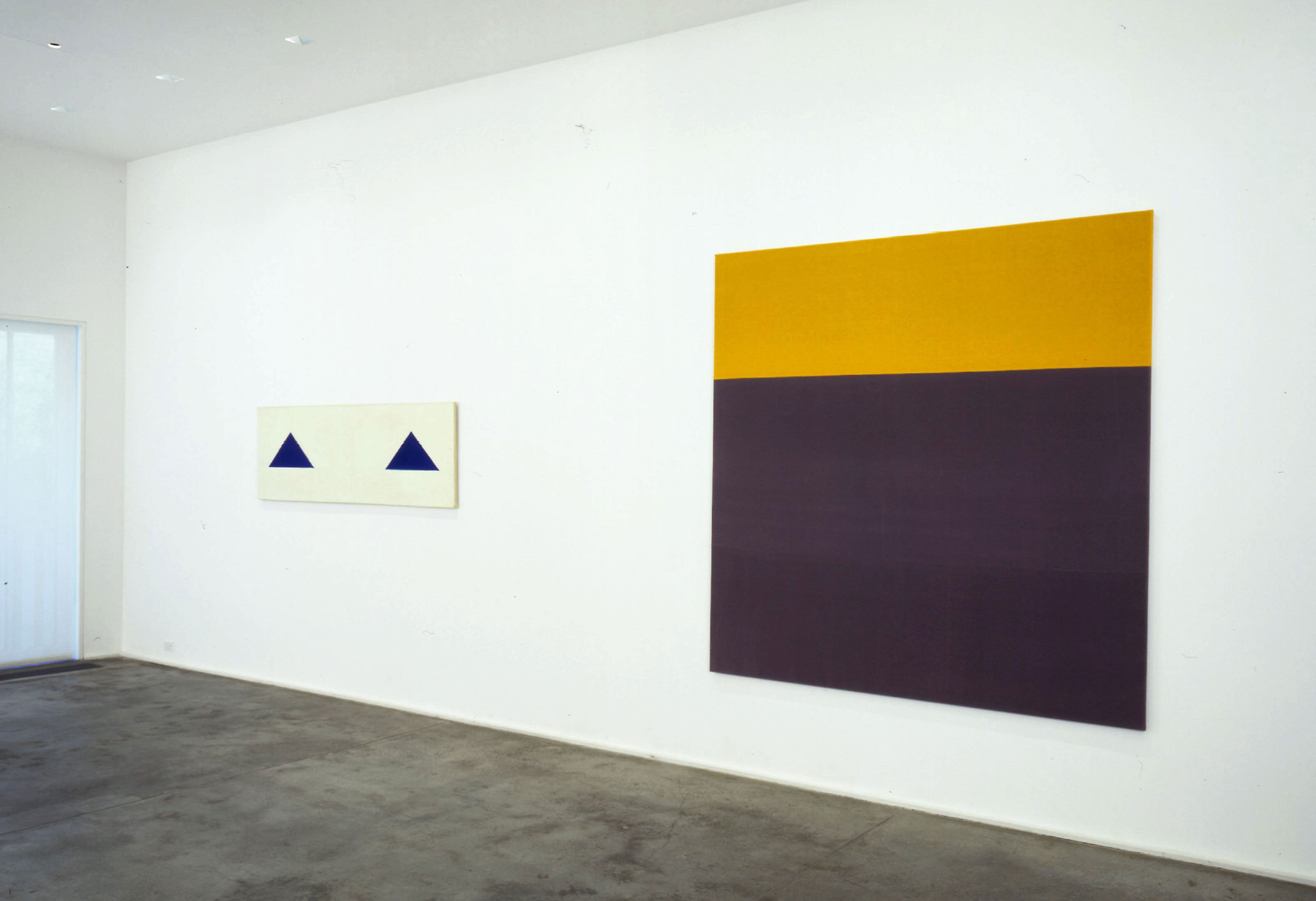 An installation view of the exhibition Paintings from Germany, at David Zwirner New York, dated 2002.