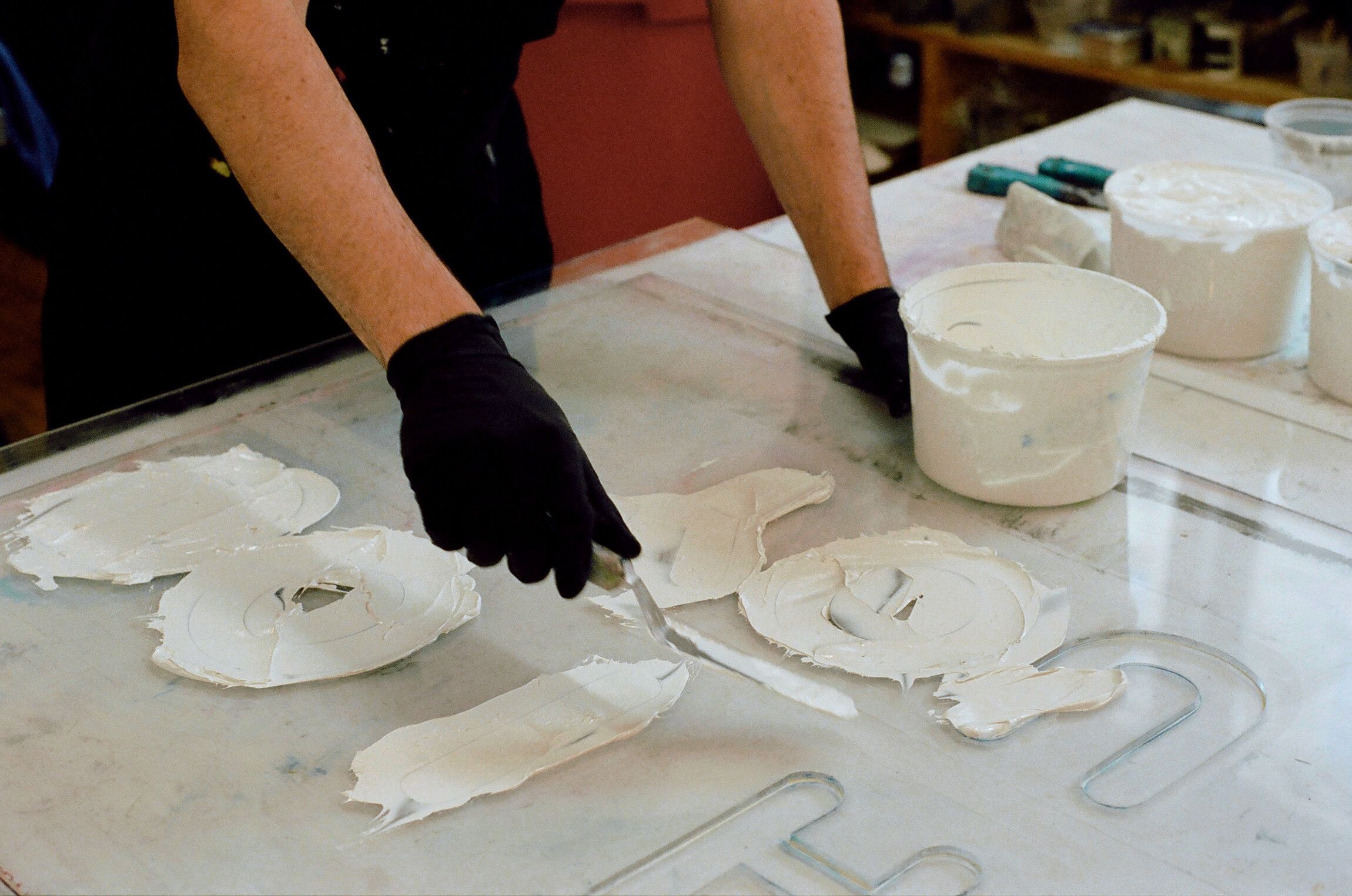 Printing studio photo painting letters
