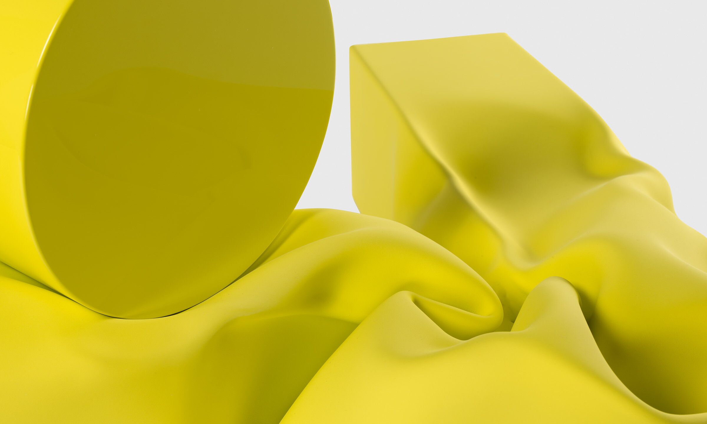 A stainless steel and urethane paint by Carol Bove, titled Allegro Moderato, dated 2020.