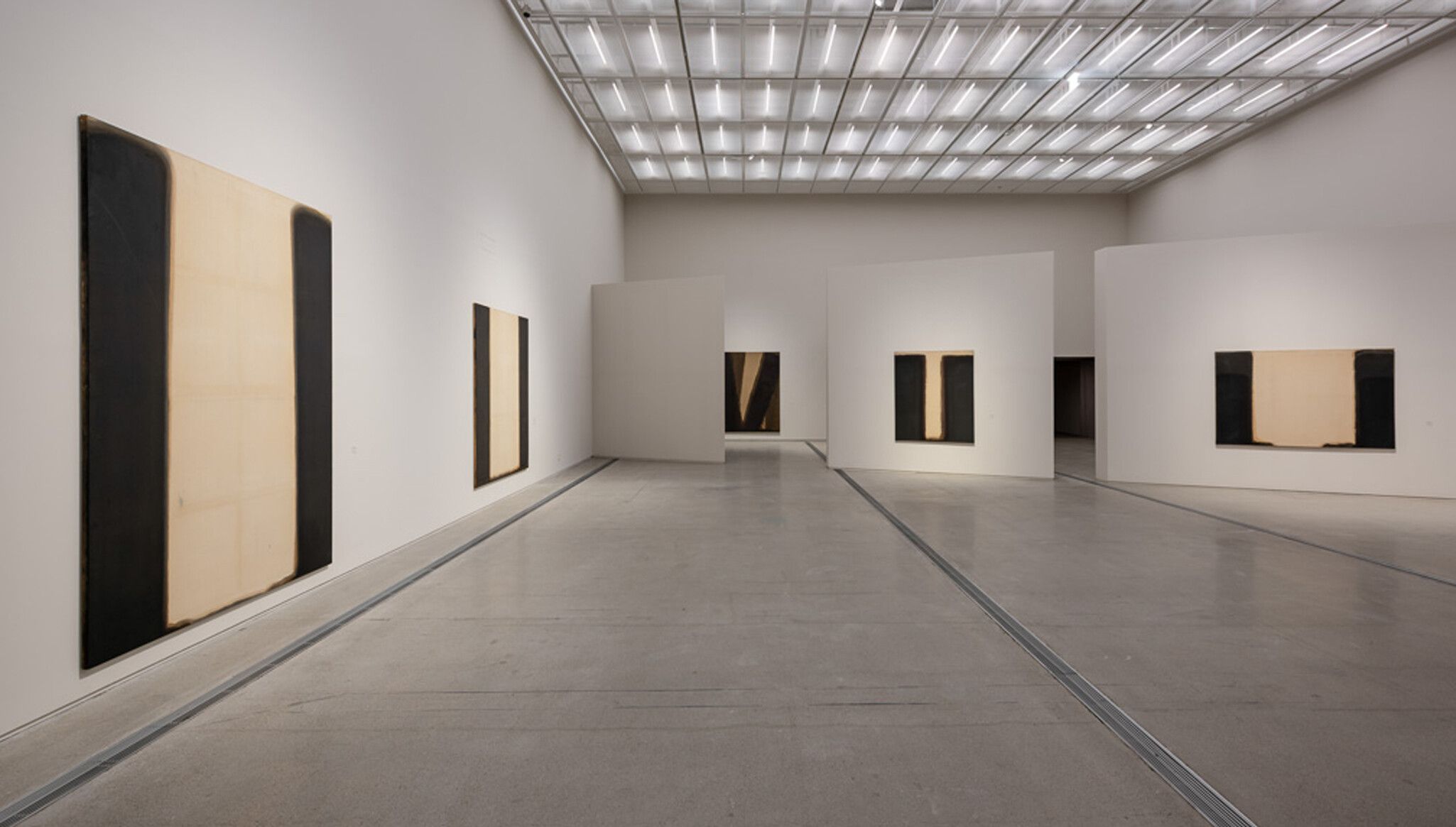 An Installation view, Yun Hyong-keun Retrospective, National Museum of Modern and Contemporary Art, Korea (MMCA), Seoul, dated 2018
