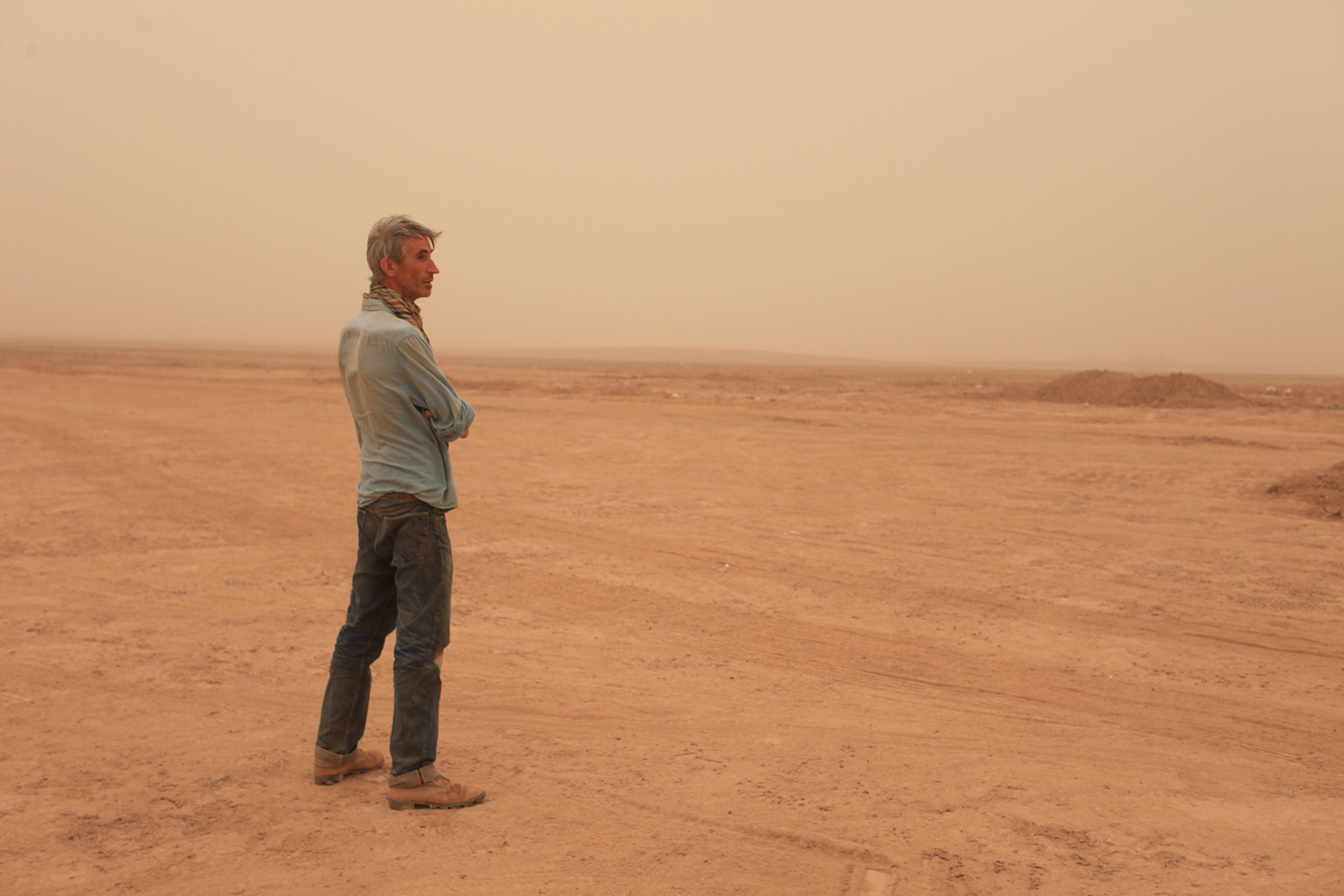 A photo of Francis Alÿs. Photo by Jiang Wenyi.