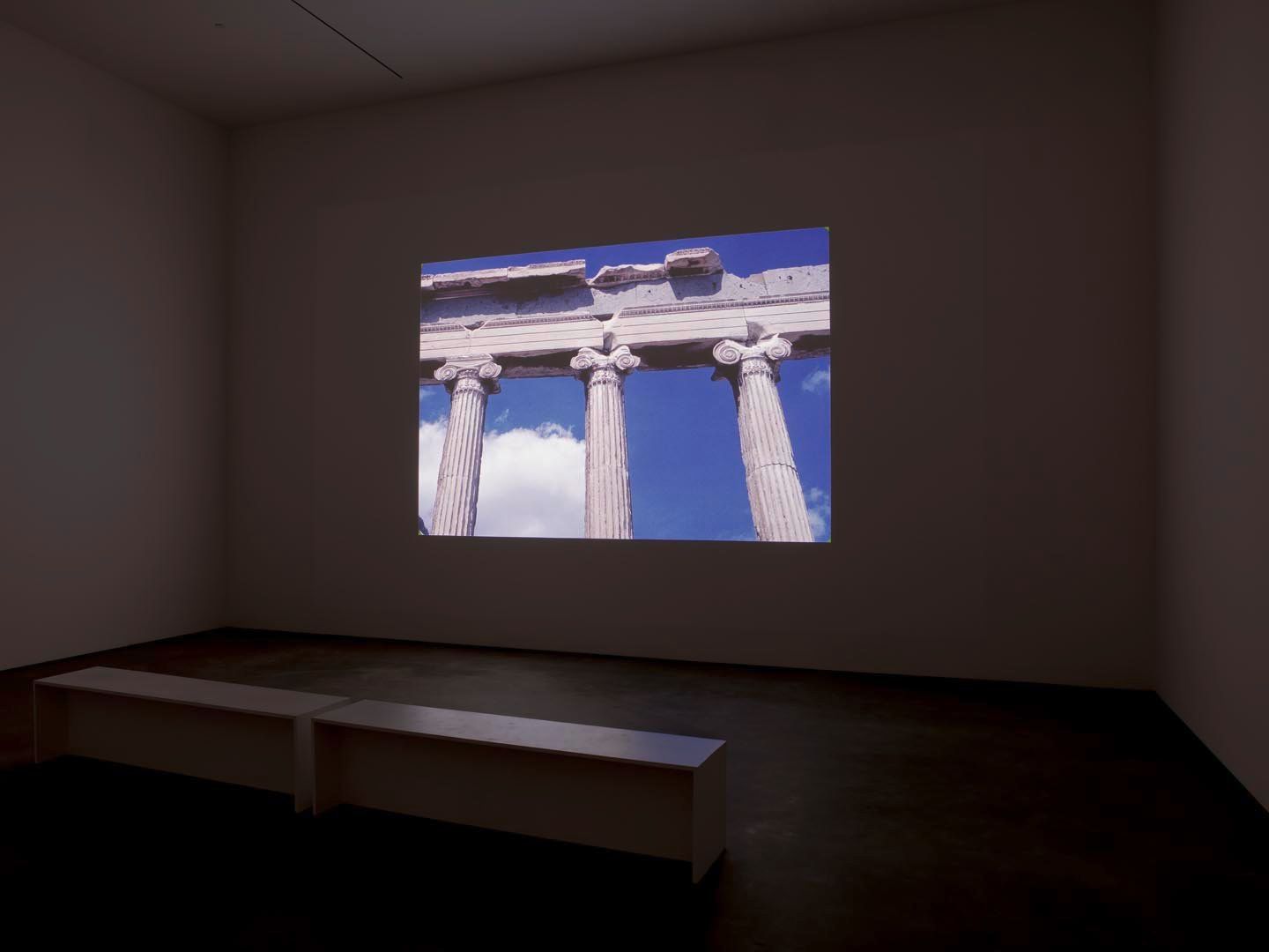 Installation view of the exhibition Ad Reinhardt, at David Zwirner in New York, dated 2013.