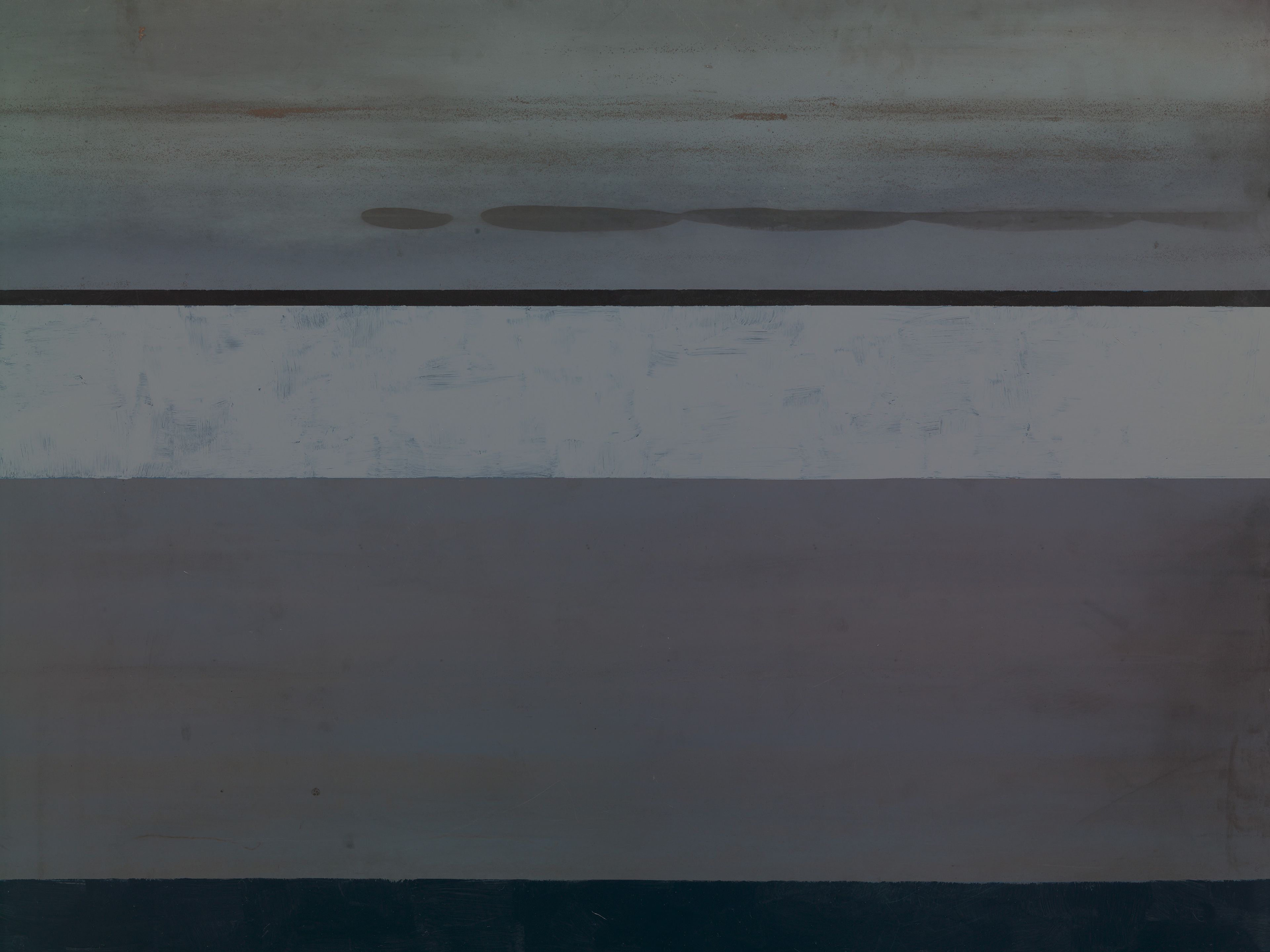 An untitled painting by Merrill Wagner, dated 1995.