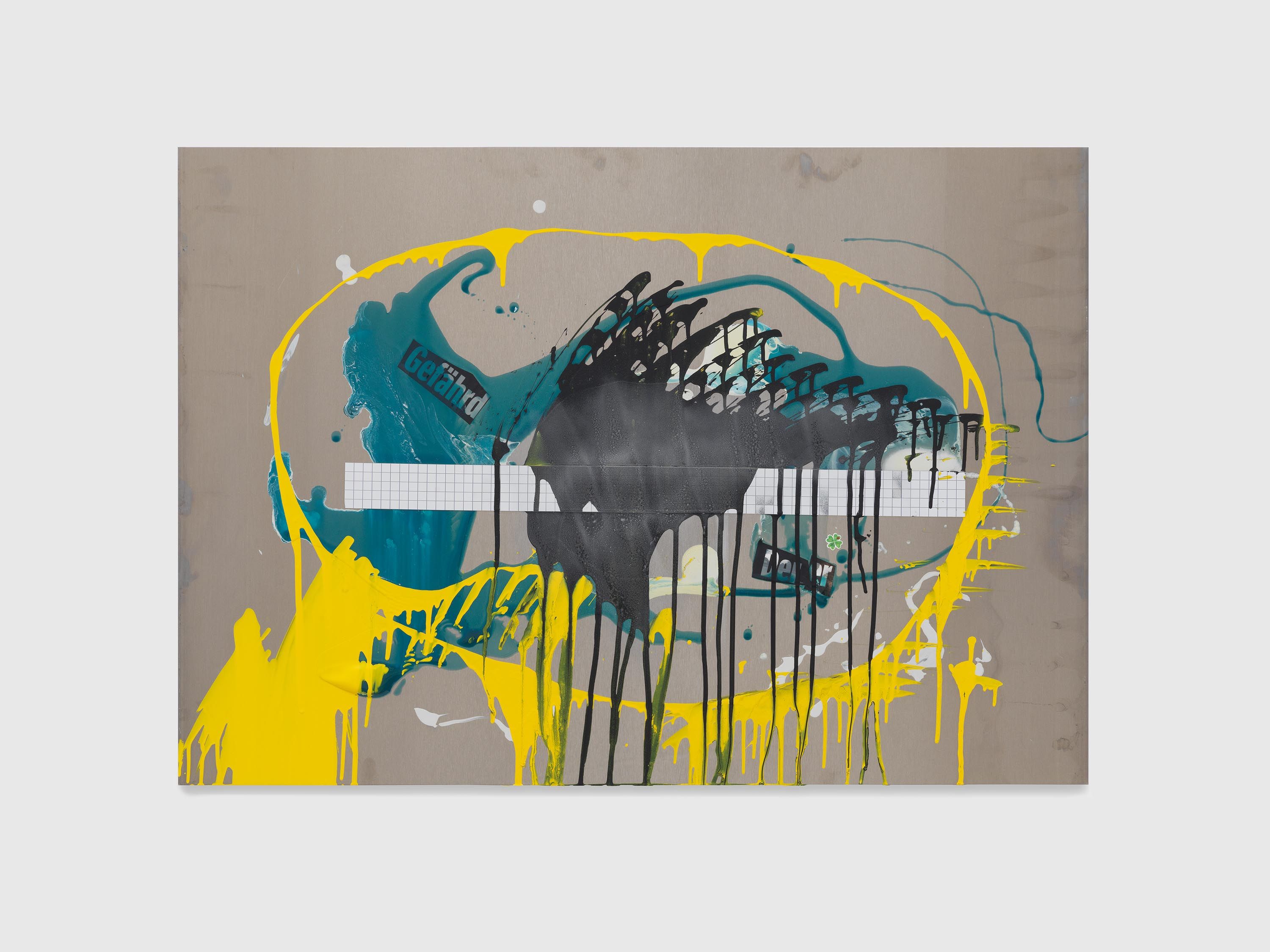 An untitled mixed media artwork by Isa Genzken, dated 2018.