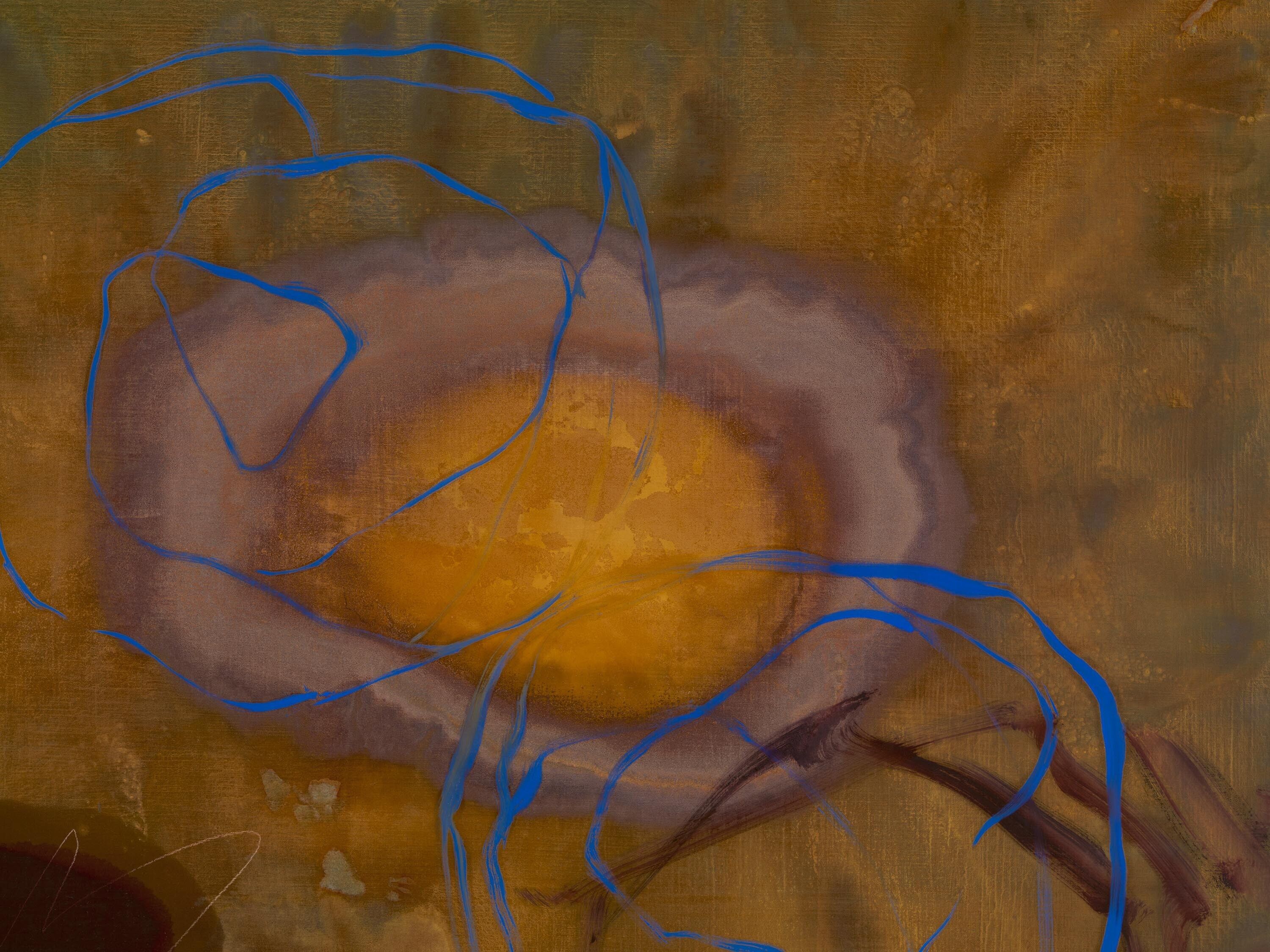 a detail of an artwork by Emma McIntyre, titled Duets in the dust, dated 2023