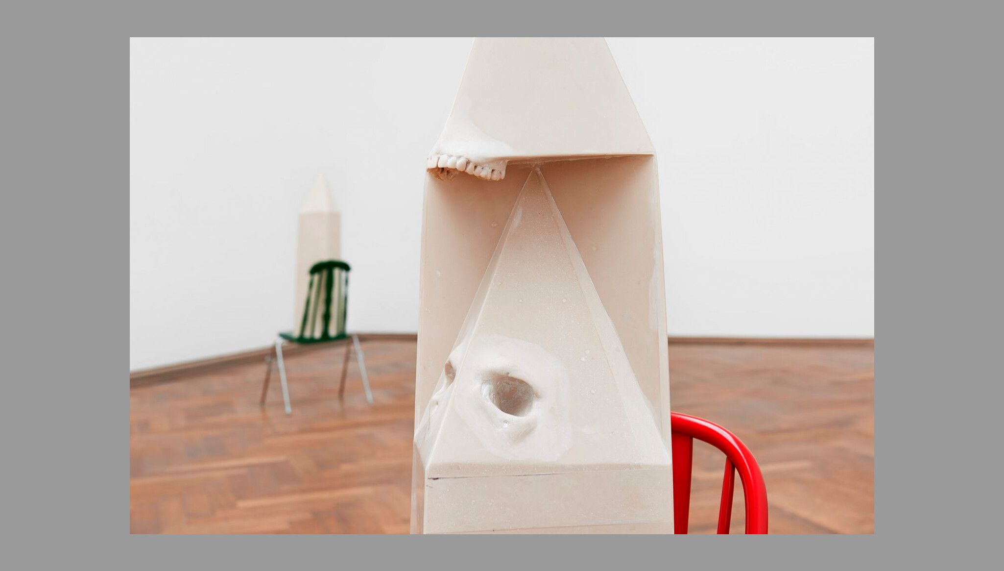 Installation view of Andra Ursuţa: Whites, at Kunsthalle Basel, 2015–2016