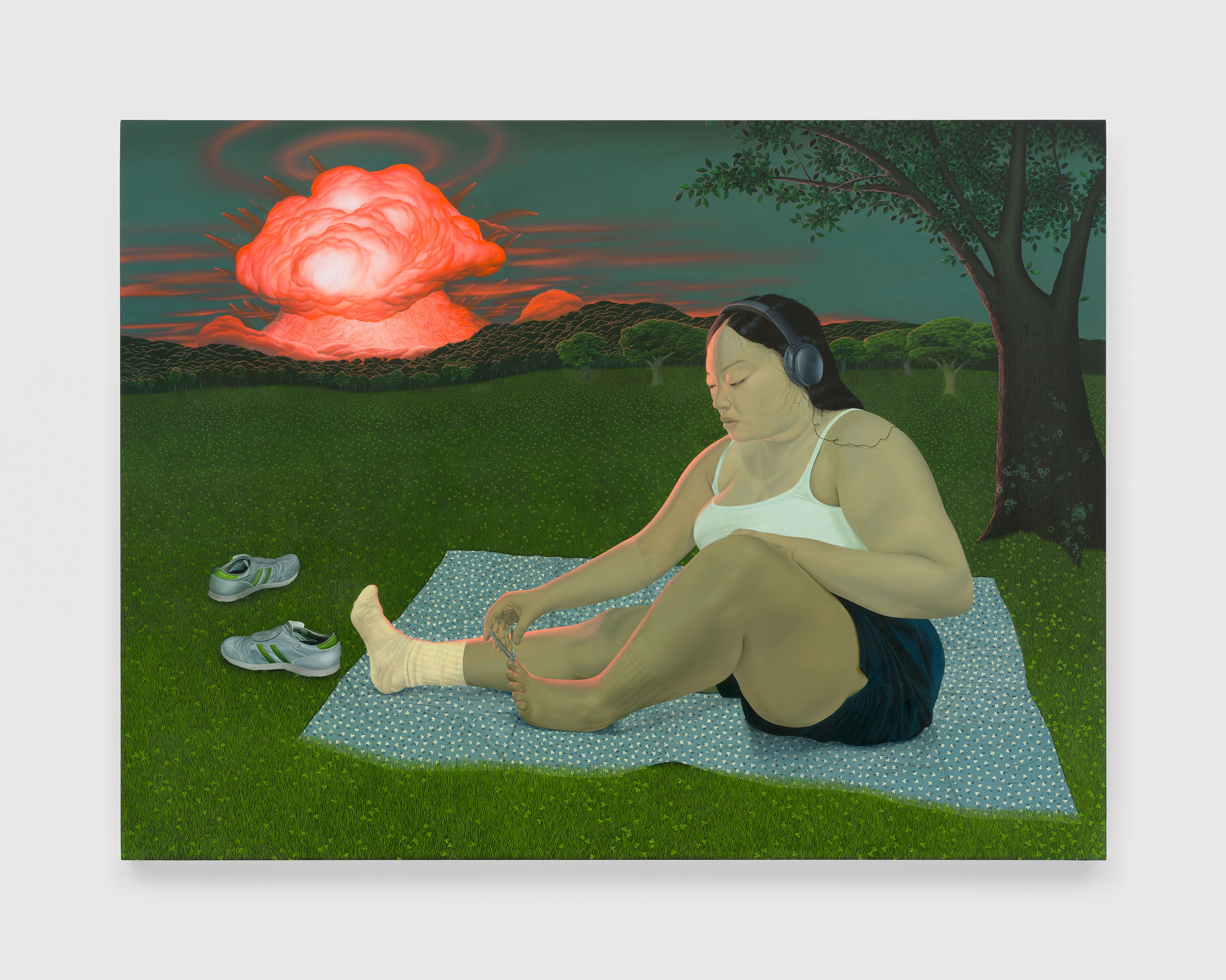 A painting by Sasha Gordon, titled It Was Still Far Away, dated 2024.