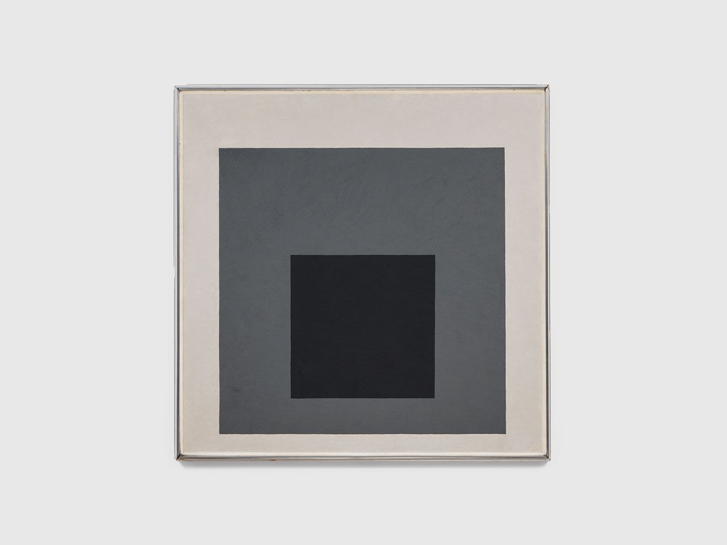 A painting by Josef Albers, titled Homage to the Square (A), dated 1950