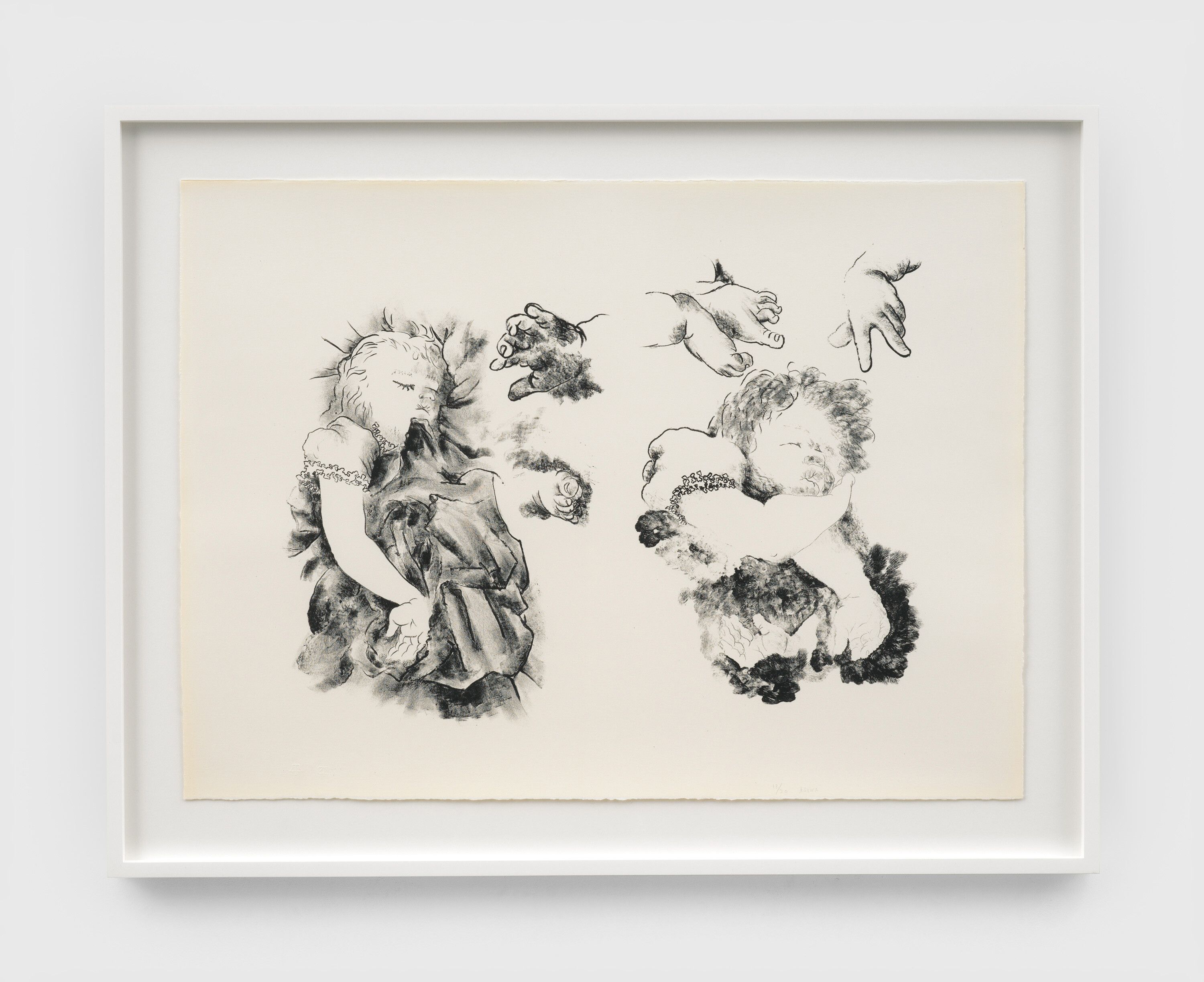 A print by Ruth Asawa, titled Babies (TAM. 1484, Addie Laurie Lanier), dated 1965.