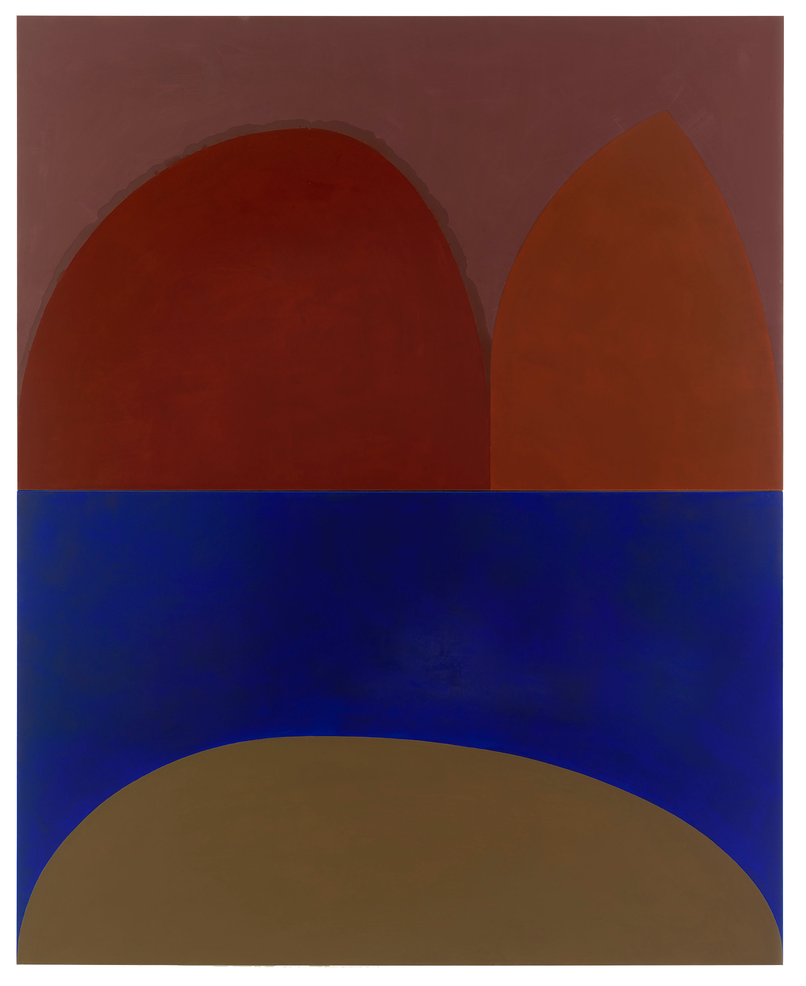 A painting by Suzan Frecon, titled cathedral series, variation 5 (closer), dated 2009.