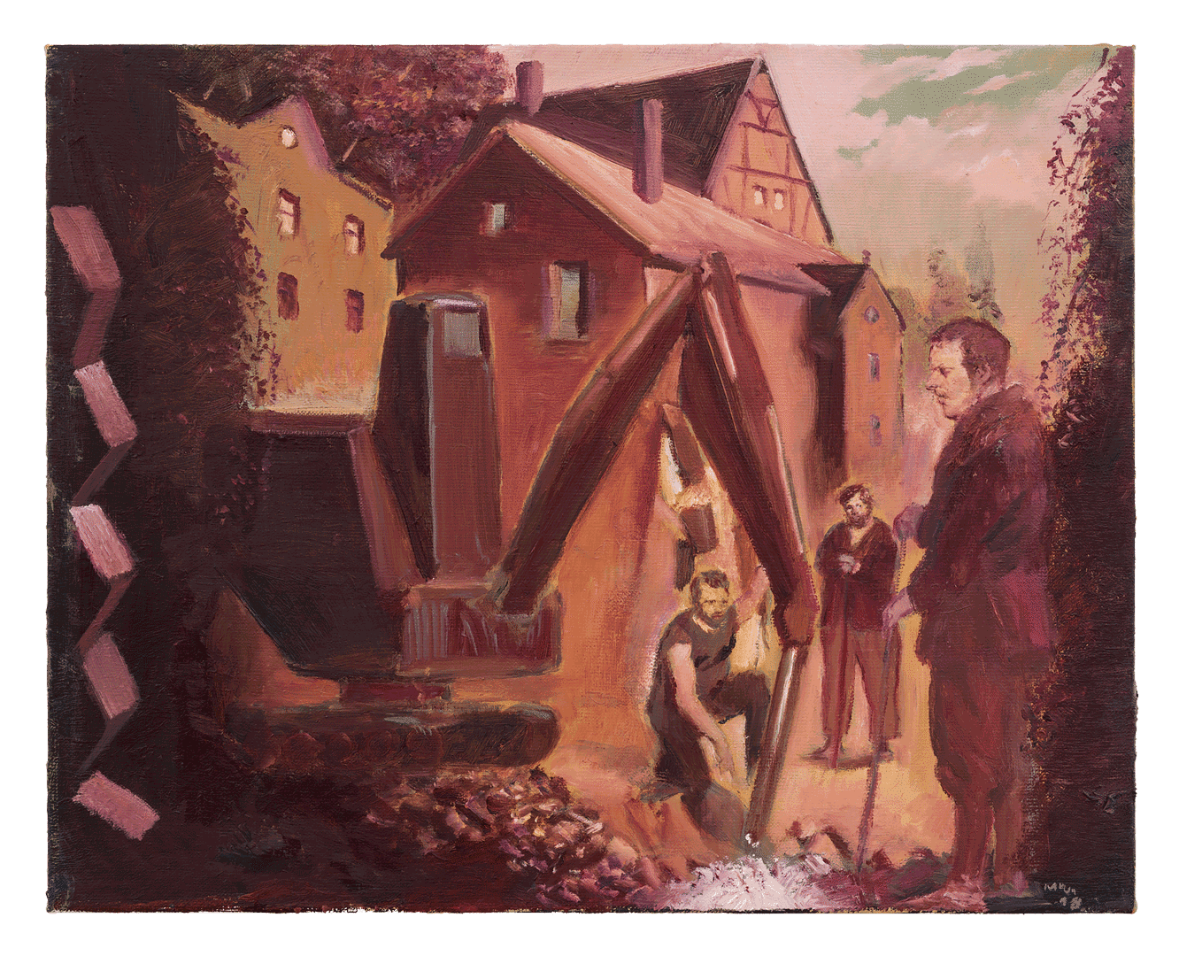 A painting by Brauner Bagger, dated 2018.