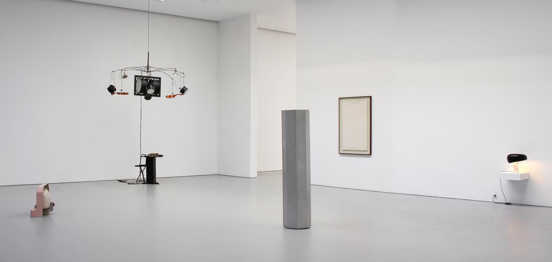 Installation view of the exhibition The Evryali Score, at David Zwirner in New York, dated 2010.