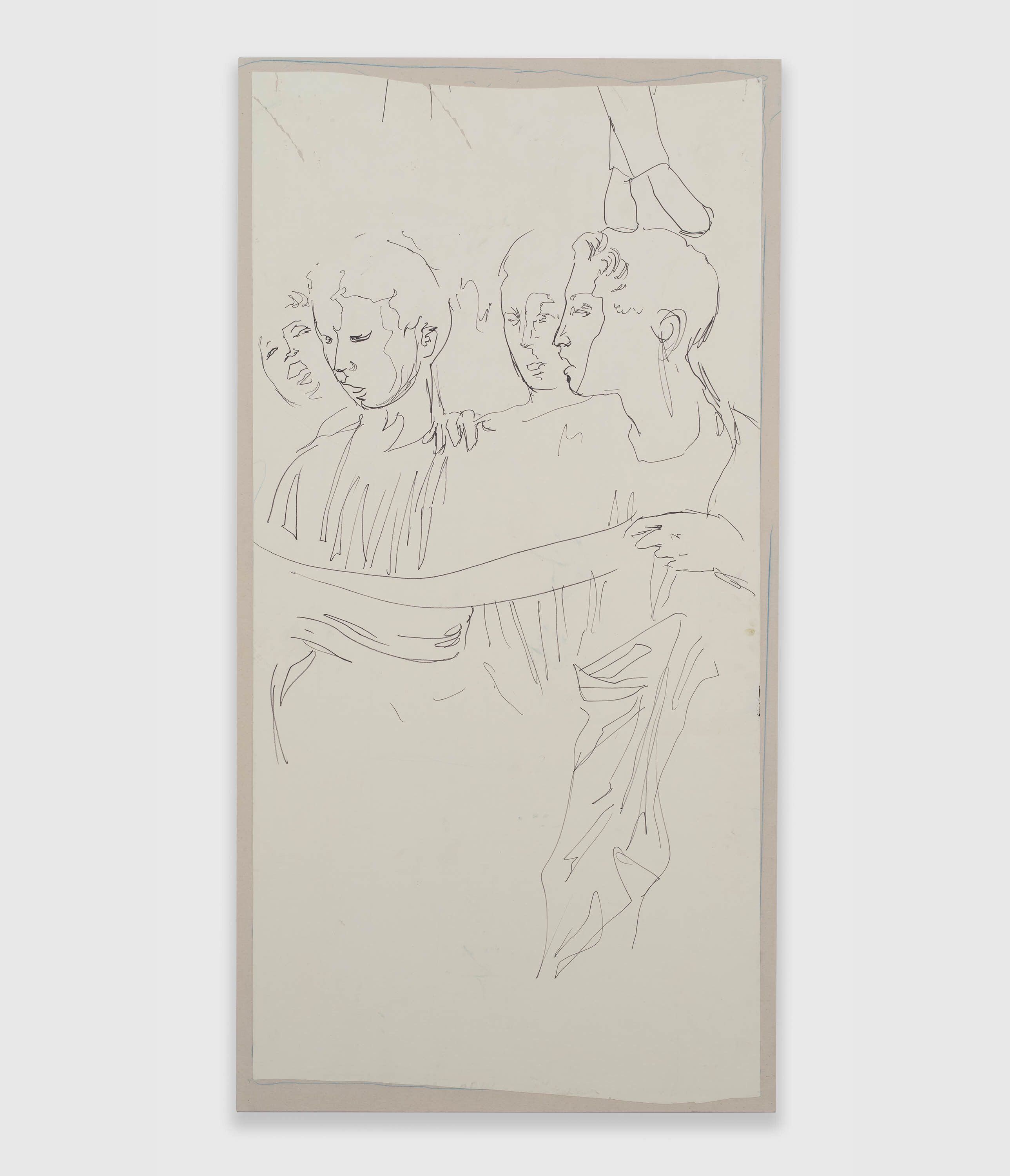 A mixed media artwork by Nick Mauss, titled Banderole, dated 2019.