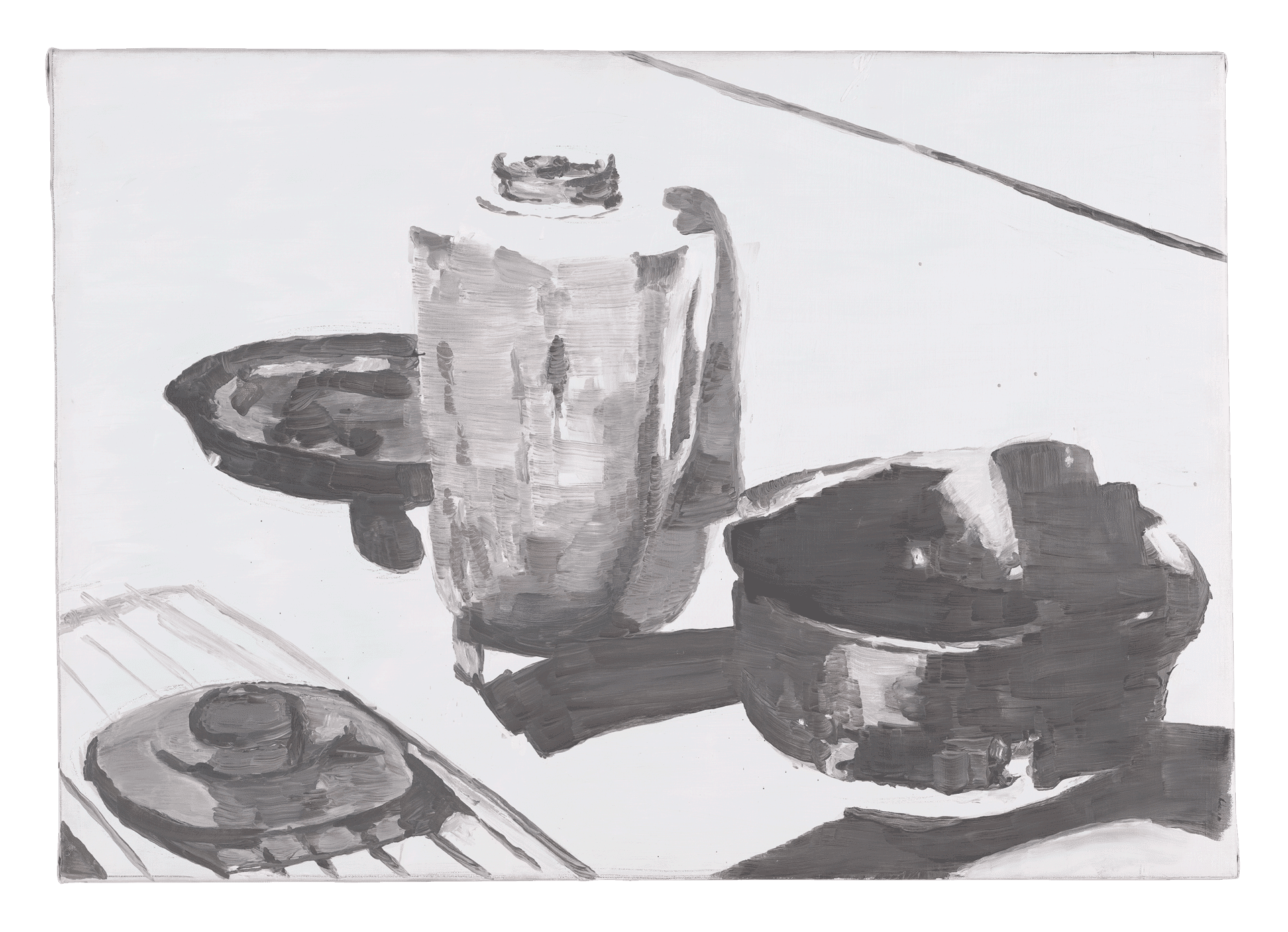 A painting by Luc Tuymans, titled Peter, dated 1994.