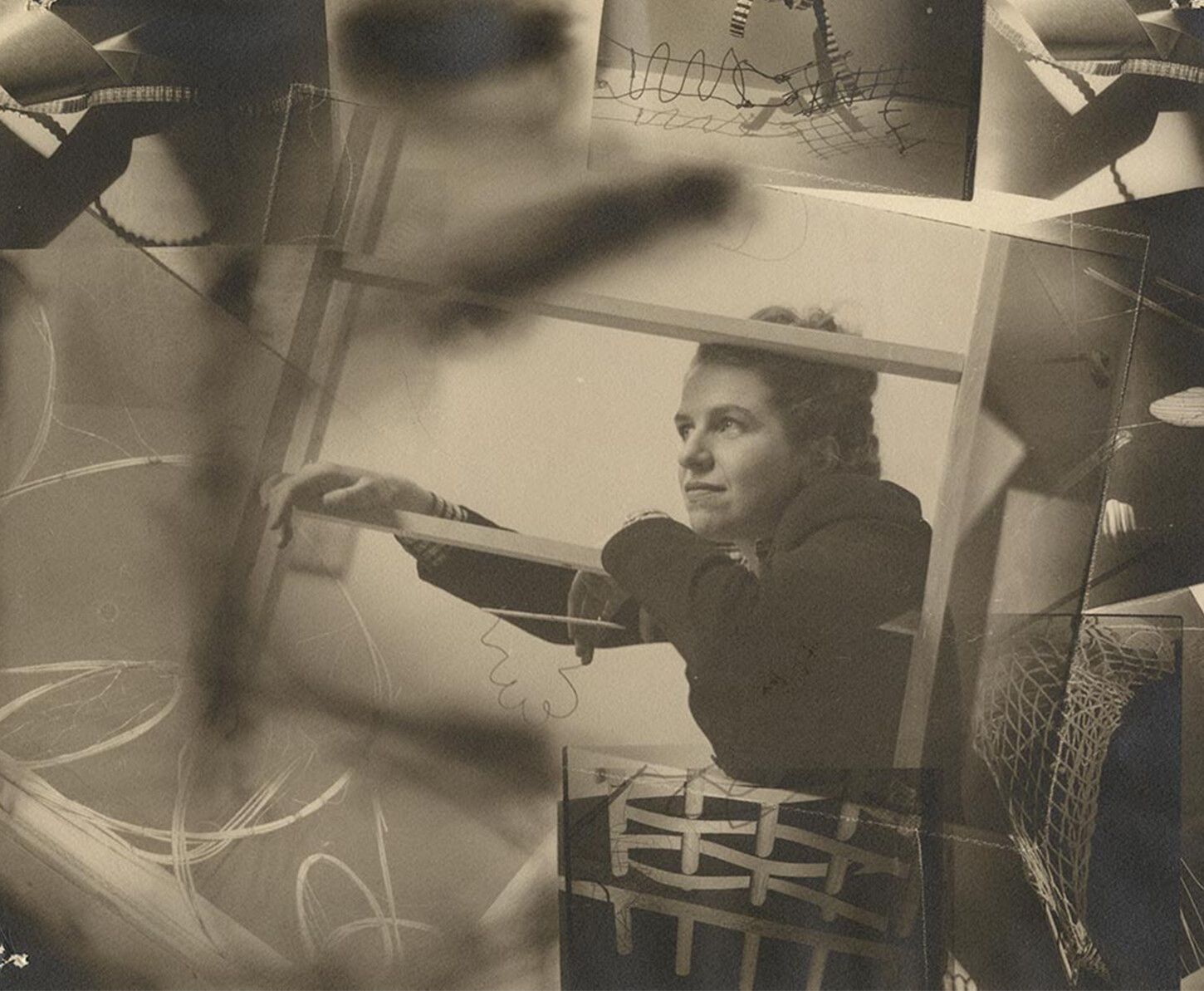 A photo of Eileen Darby and Sue Fuller, circa 1950. 