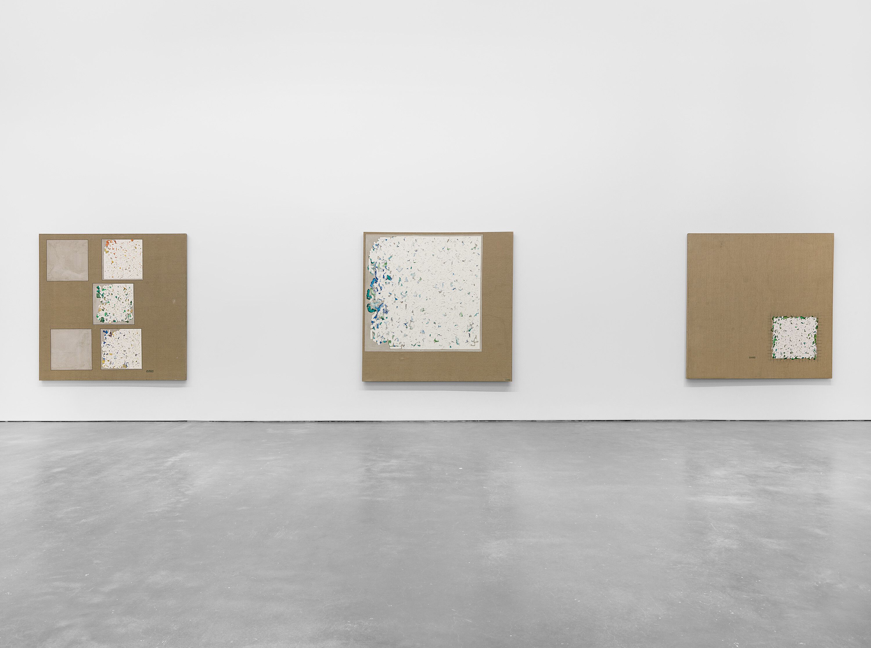 An Installation view, Robert Ryman: 1961-1964, David Zwirner, New York, dated 2022