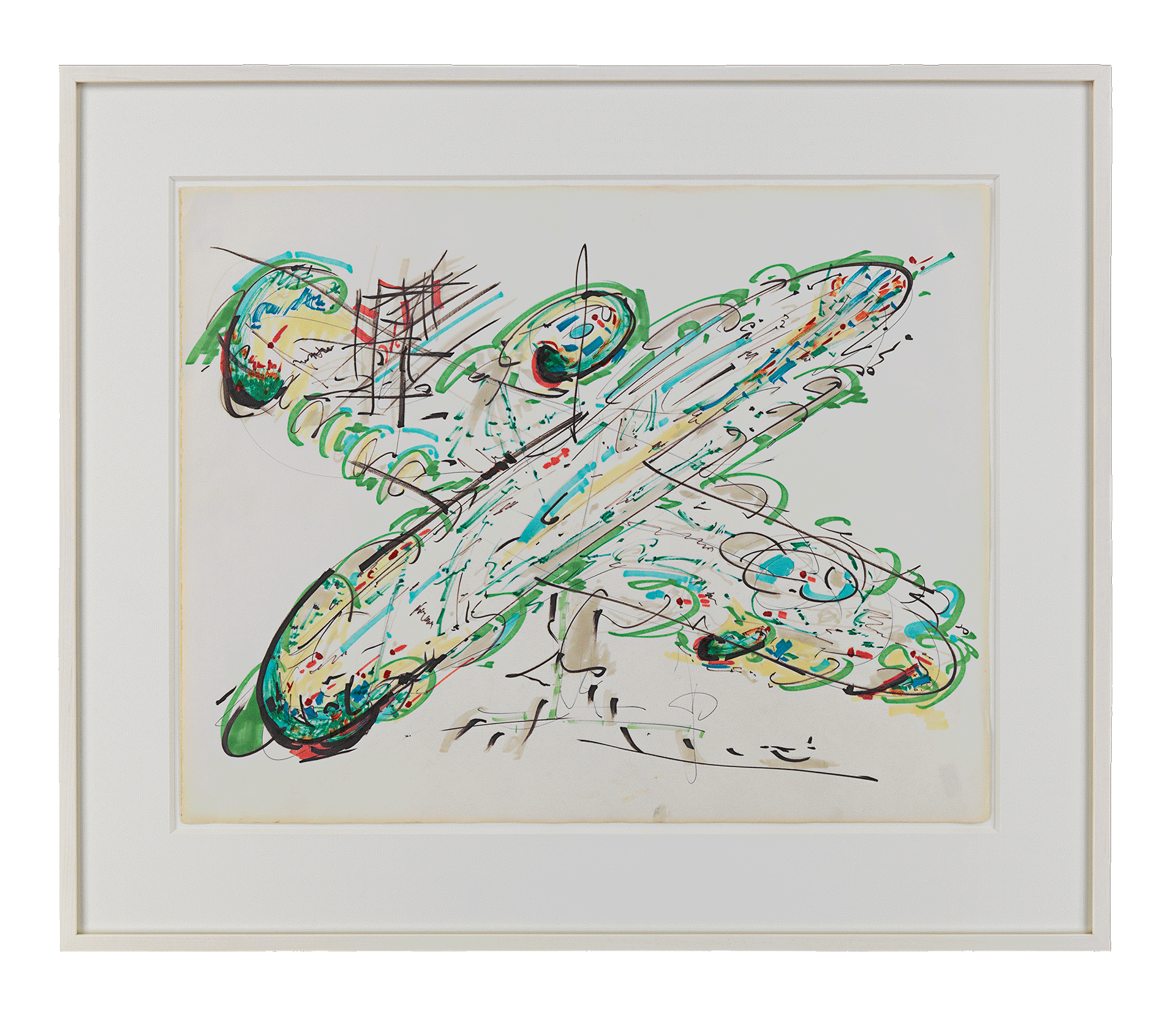 A drawing by Gordon Matta-Clark, titled Energy Tree, dated 1972 to 1973.