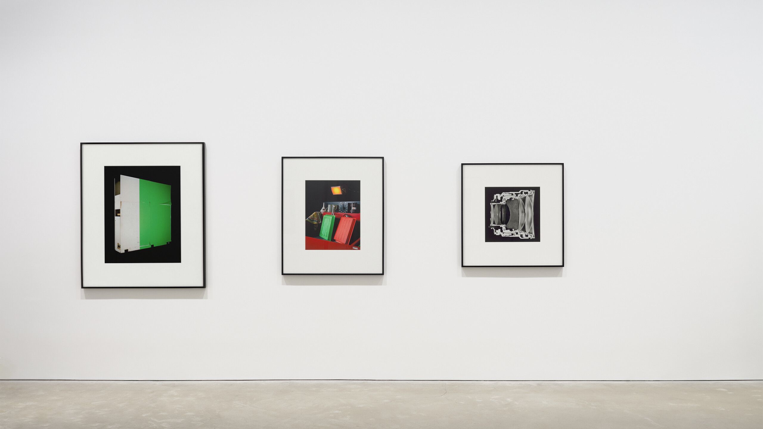 An Installation view, Christopher Williams: R59C Keystone Shower Door Chrome Raindrop, David Zwirner, Hong Kong, dated 2023