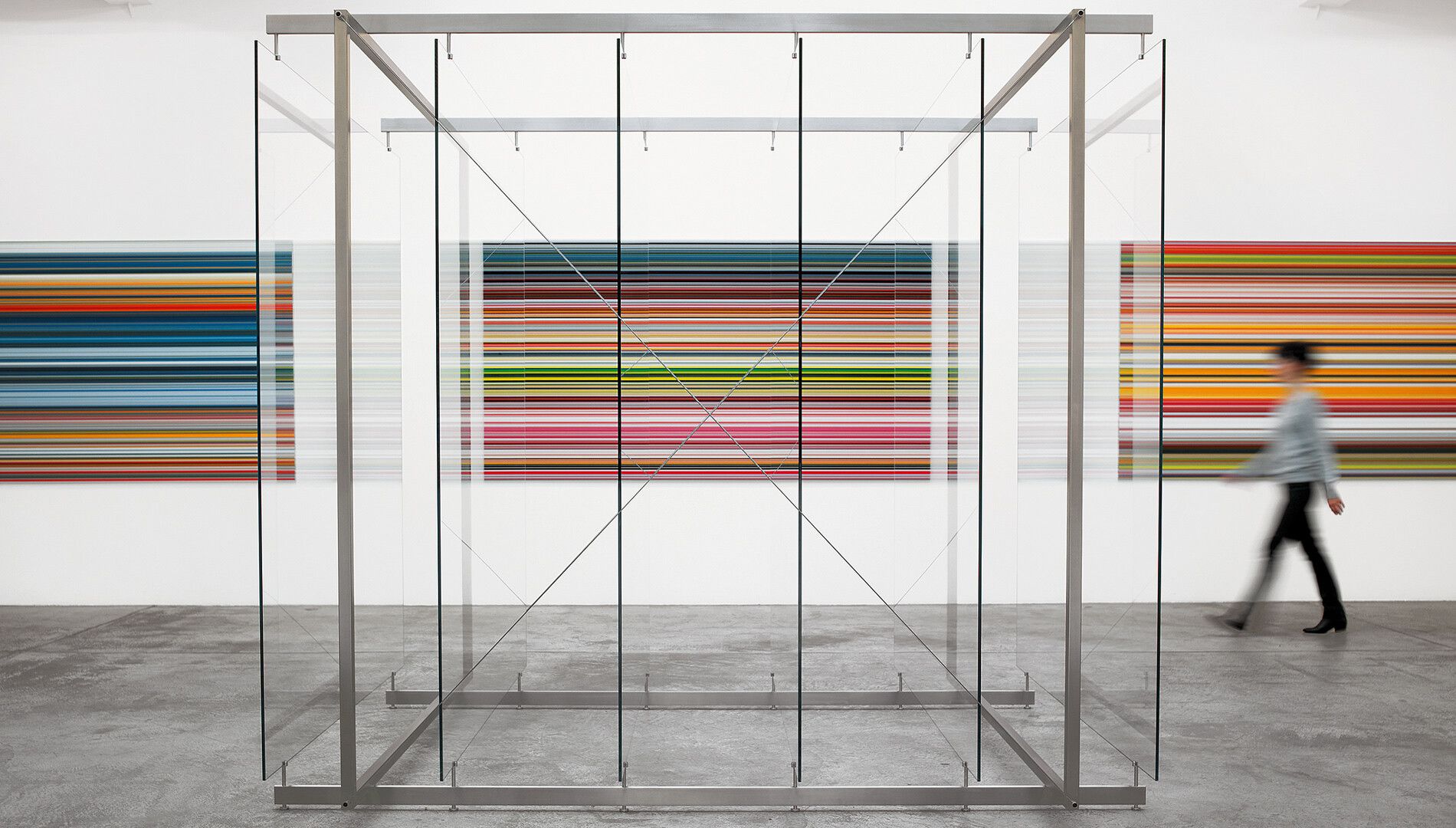 Installation view of Gerhard Richter, at Marian Goodman Gallery in New York, dated 2011.