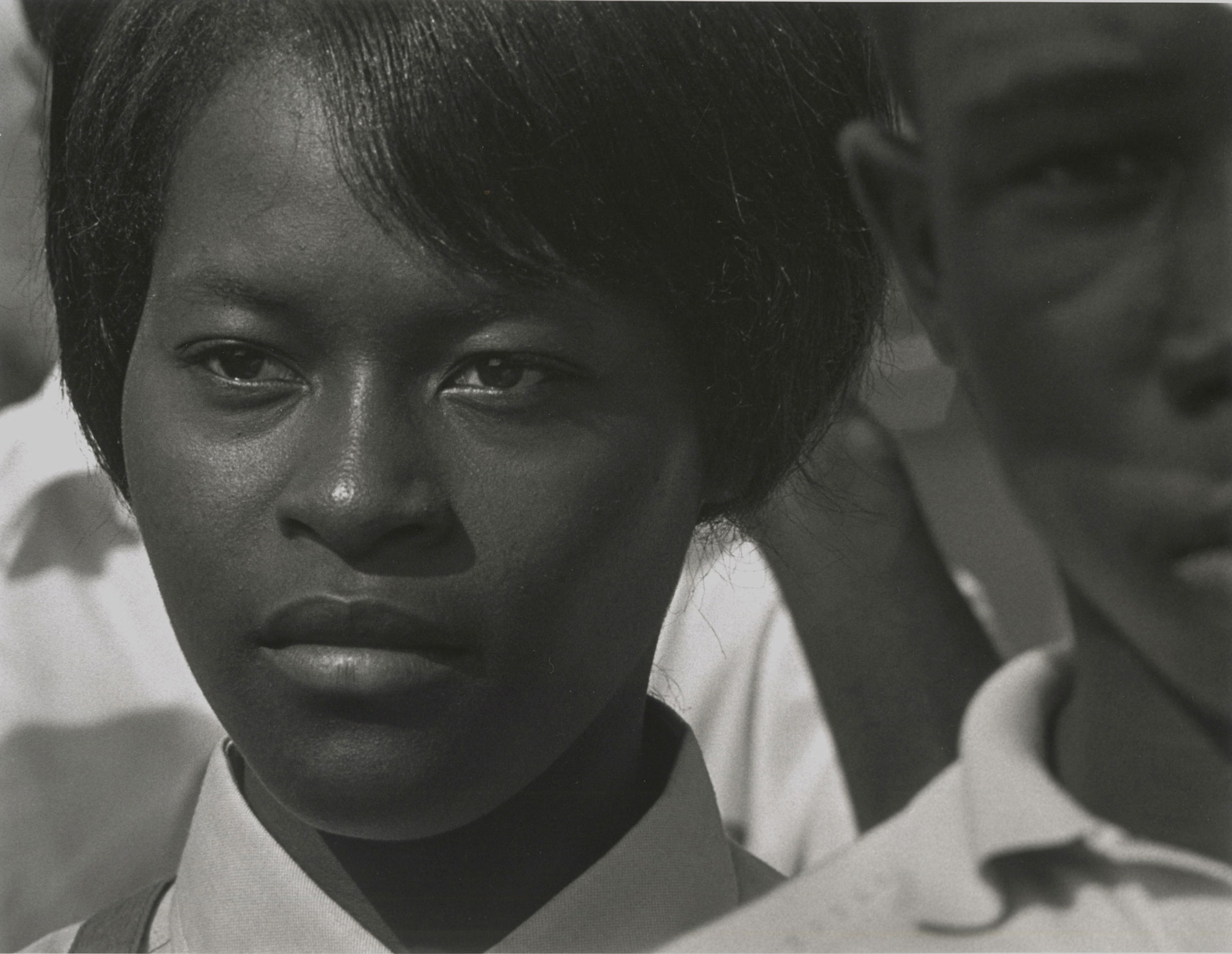 A photo by Roy DeCarava, titled Mississippi Freedom Marcher, dated 1963.