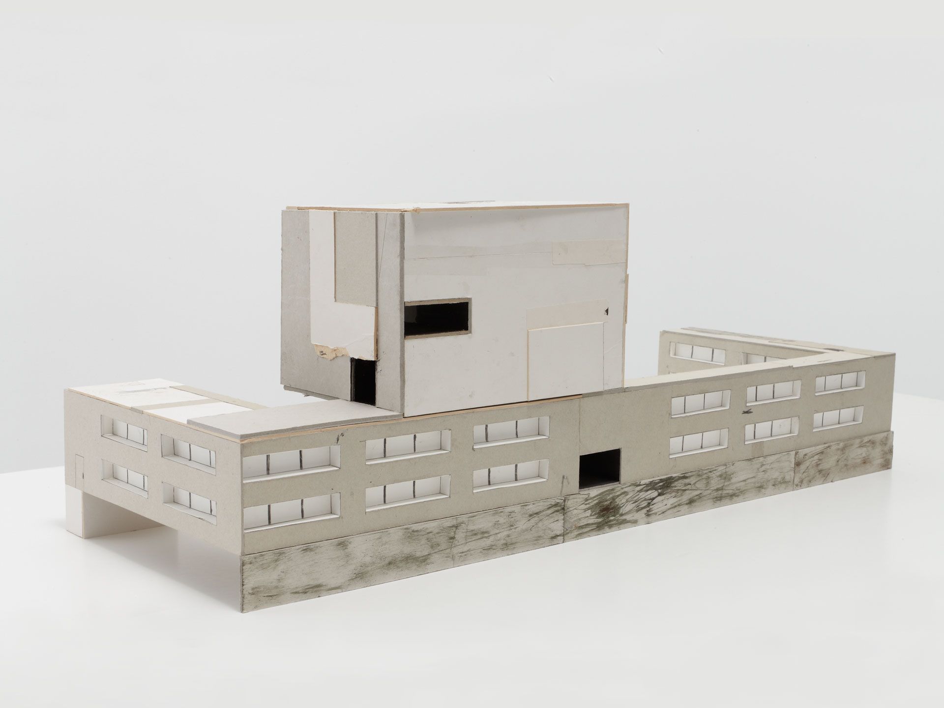 A sculpture by Jockum Nordstrom, titled Blockhead, dated 2010.