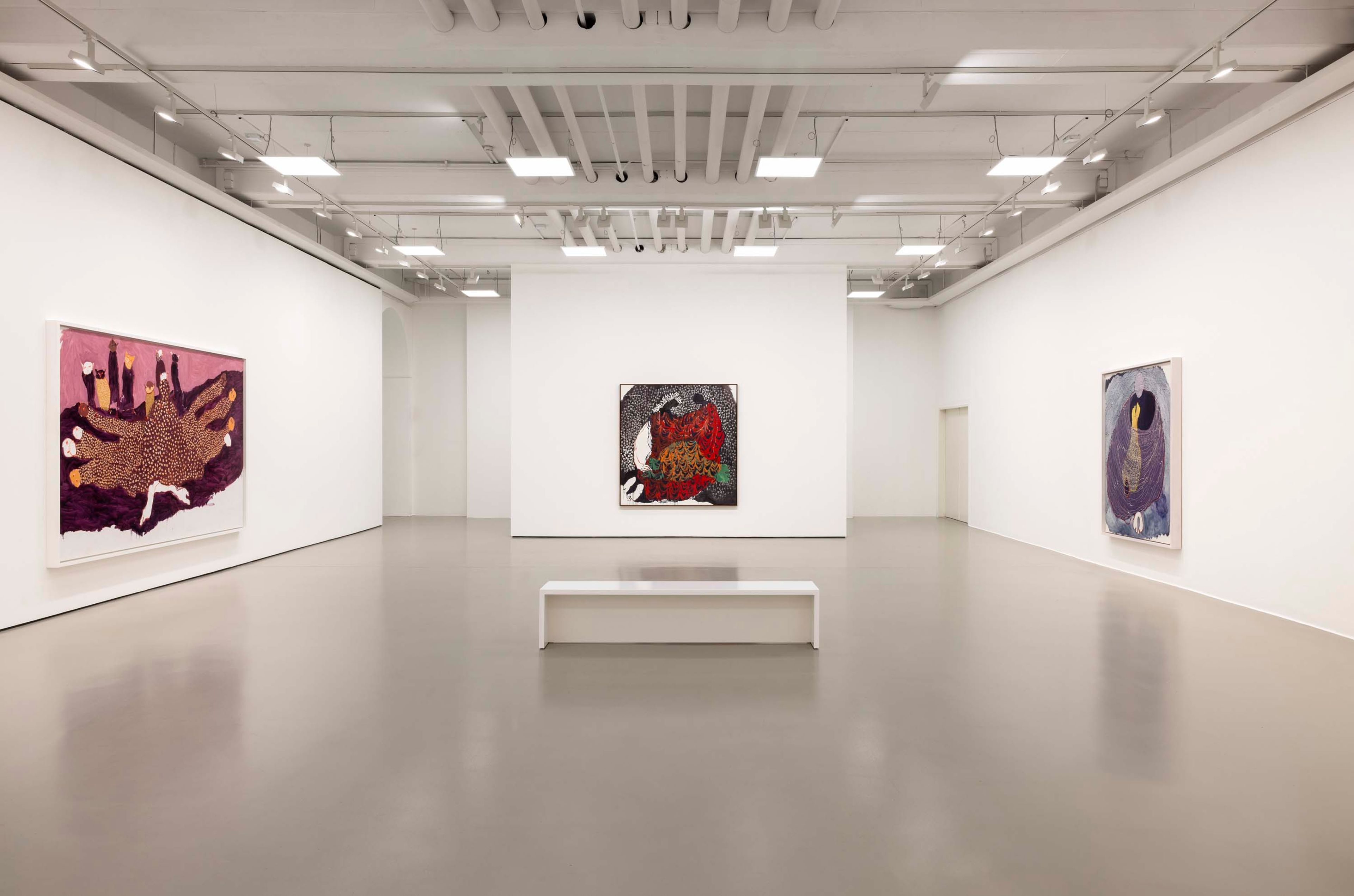 Installation view of the exhibition Portia Zvavahera at the Fridericianum in Kassel, Germany, dated 2025.