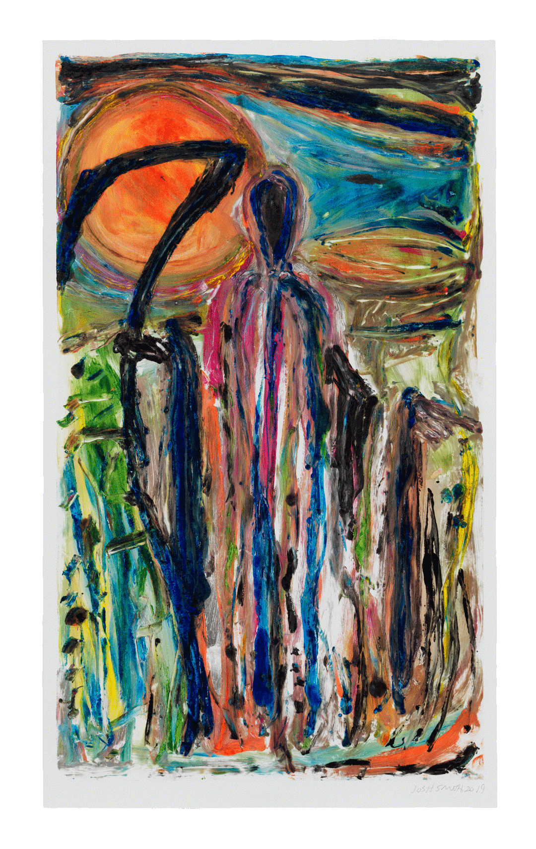 A print by Josh Smith, titled Reaper, dated 2019