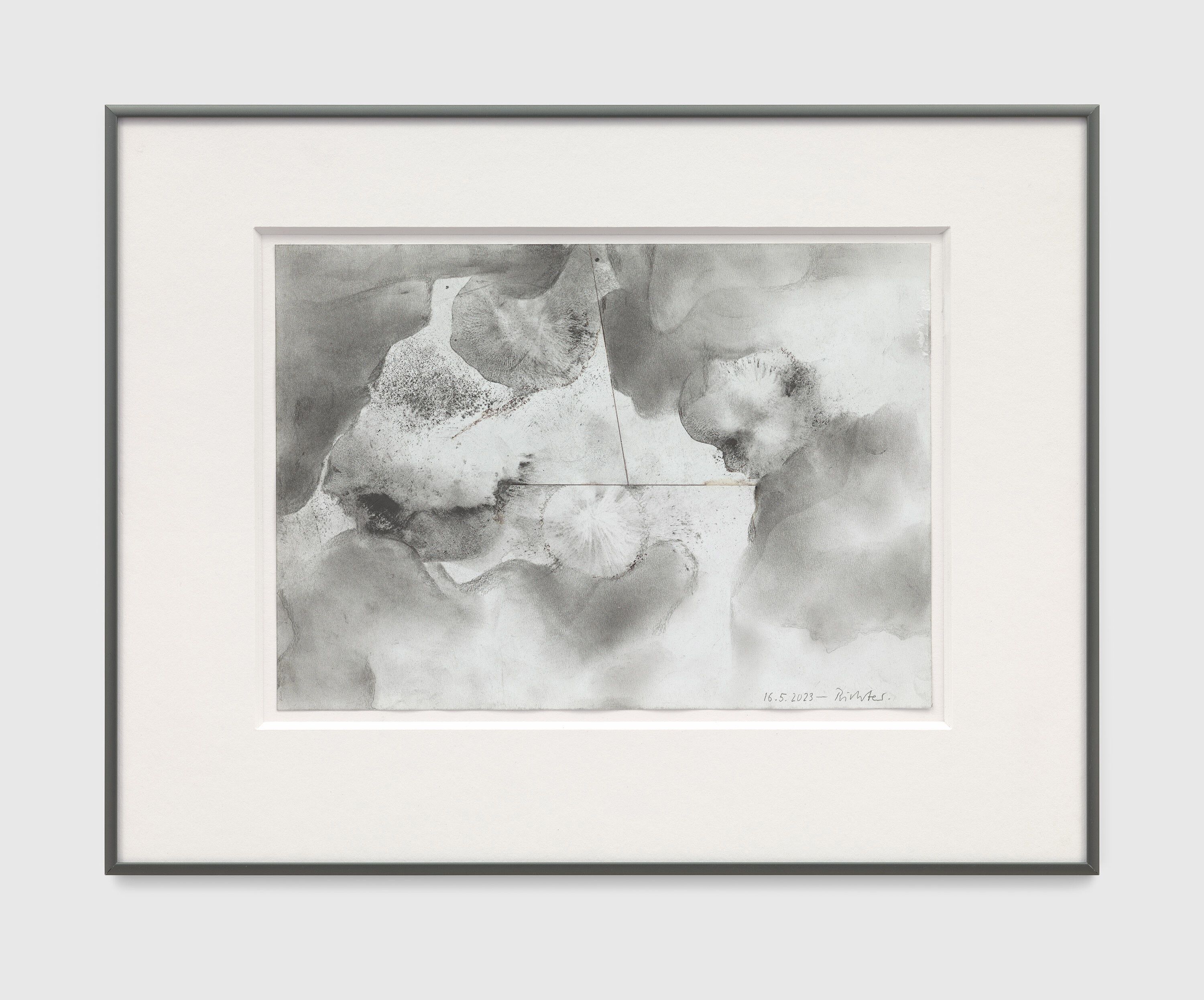 A drawing by Gerhard Richter, titled 16.5.2023, dated 2023.