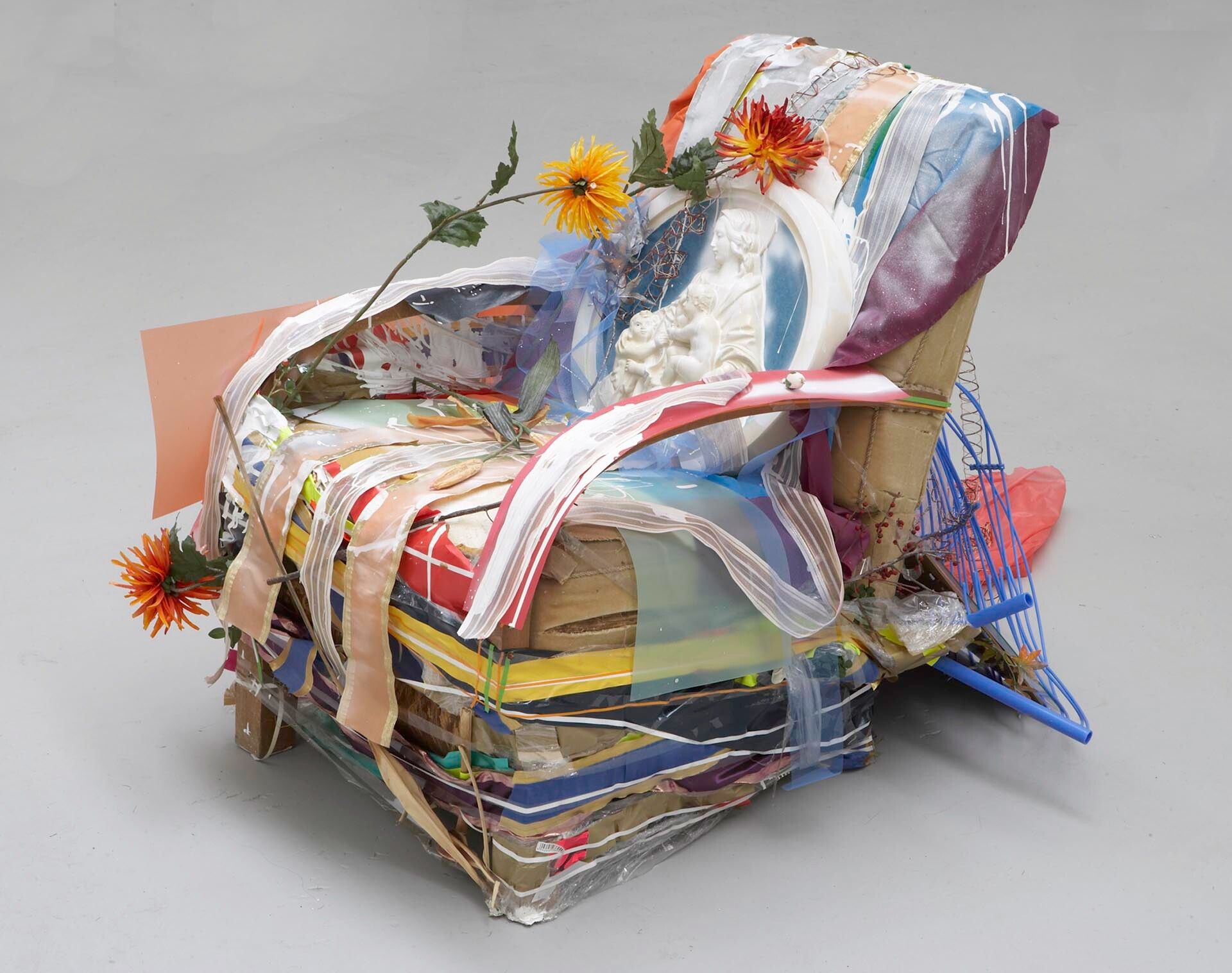 An untitled mixed media sculpture by Isa Genzken, dated 2006.