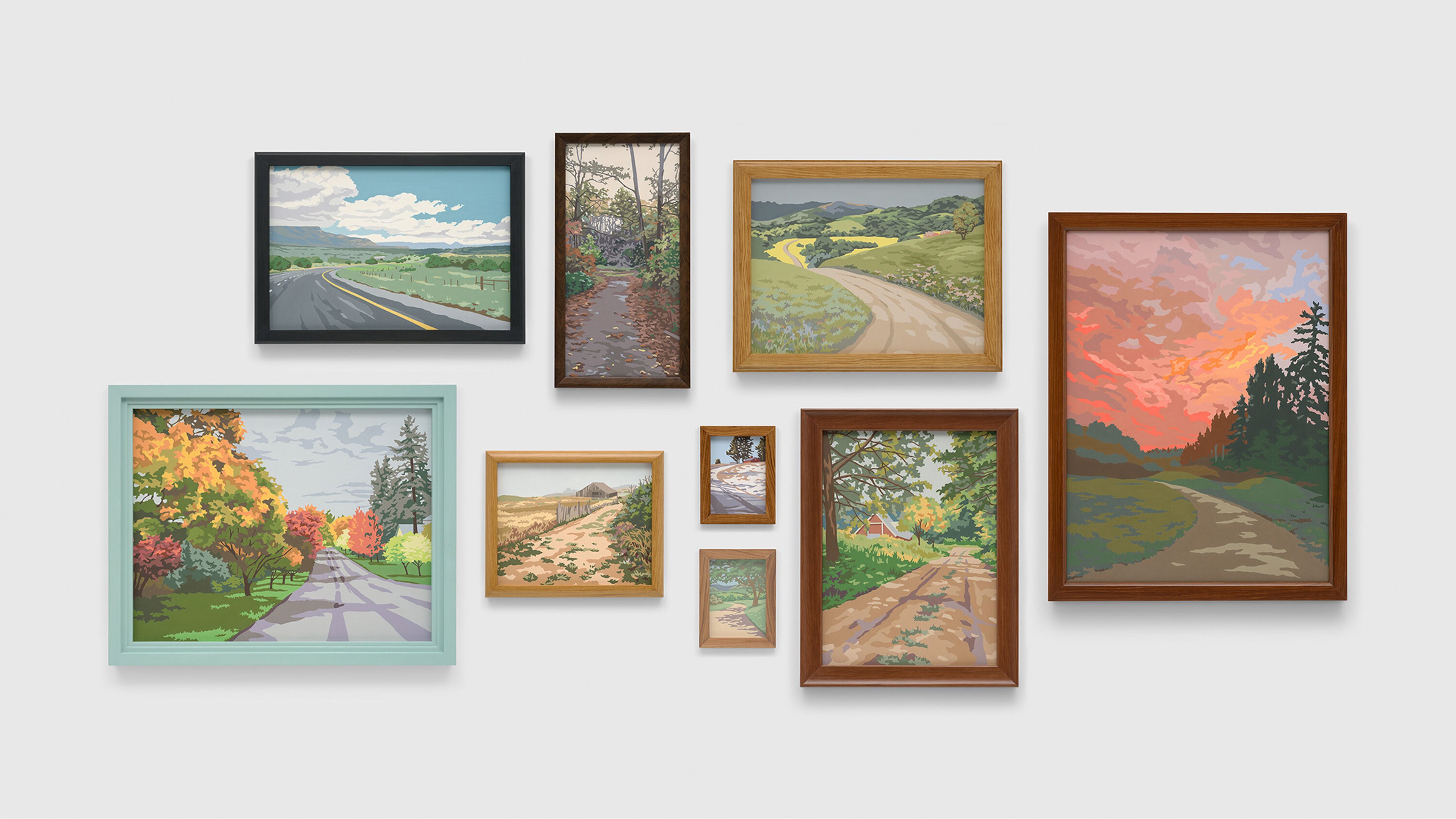 A set of artworks by Elisheva Biernoff titled Road Not Taken dated 2024
