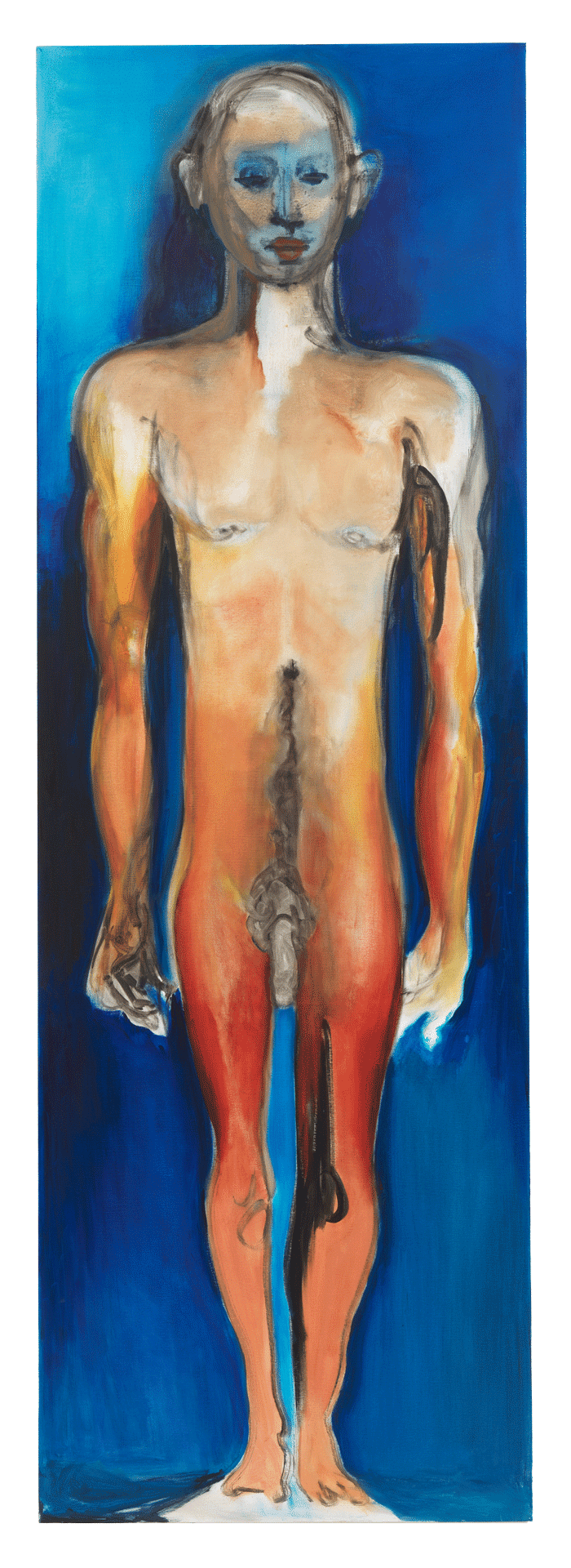 A painting by Marlene Dumas, titled Alien, dated 2017.