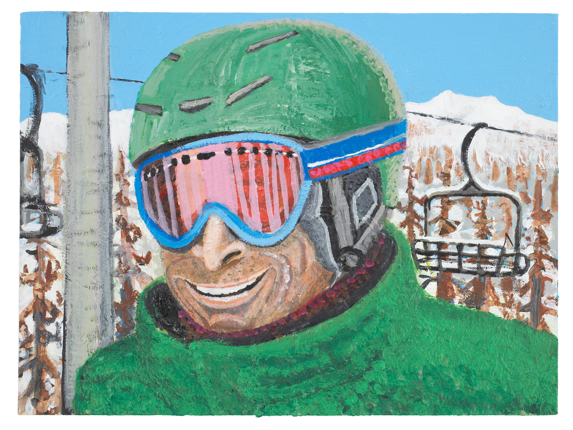 A painting by Yutaka Sone, titled One Day After the Opening (2), dated 2007. 