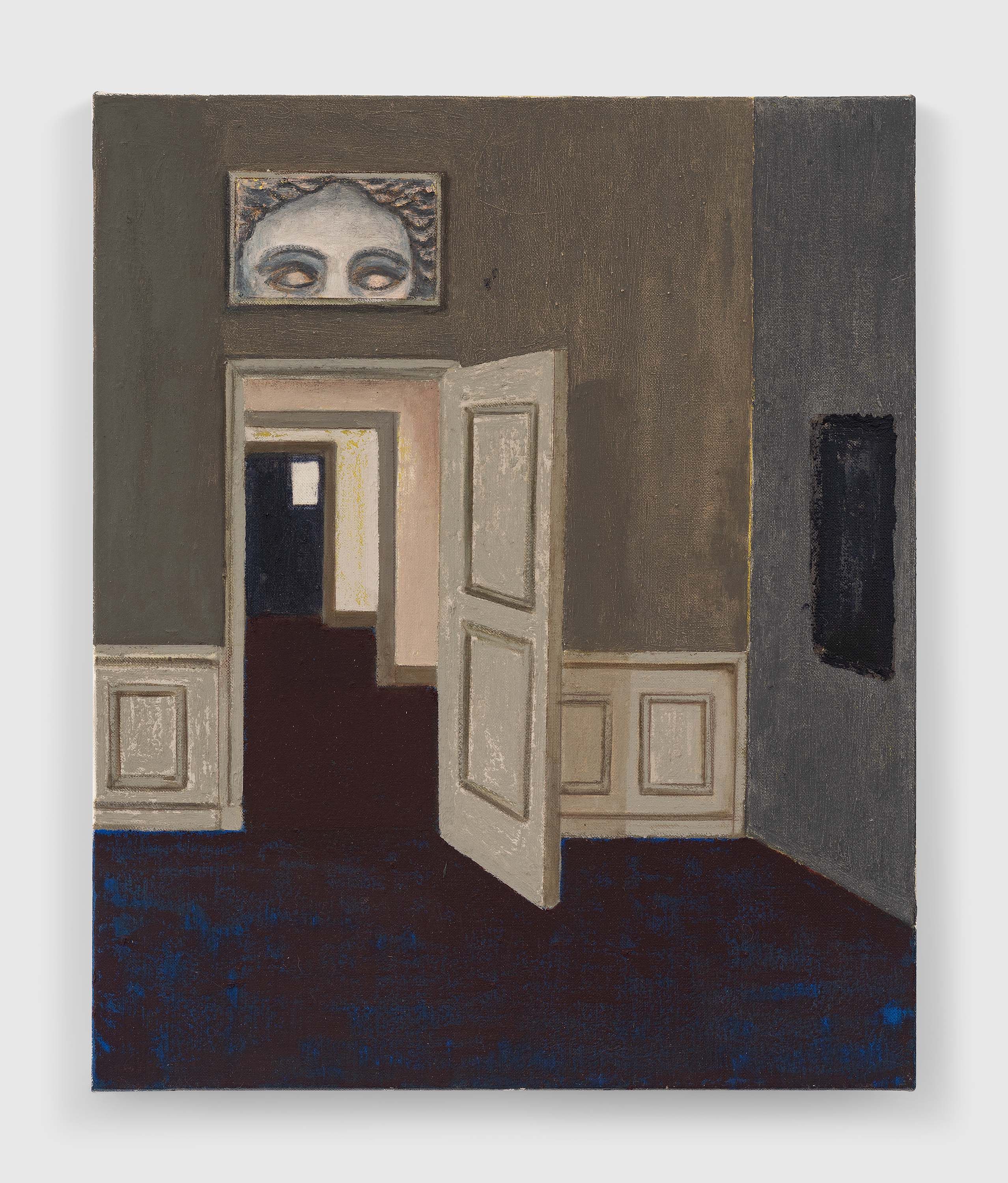 A painting by Mamma Andersson, titled ﻿Vacua domus I, dated 2023.