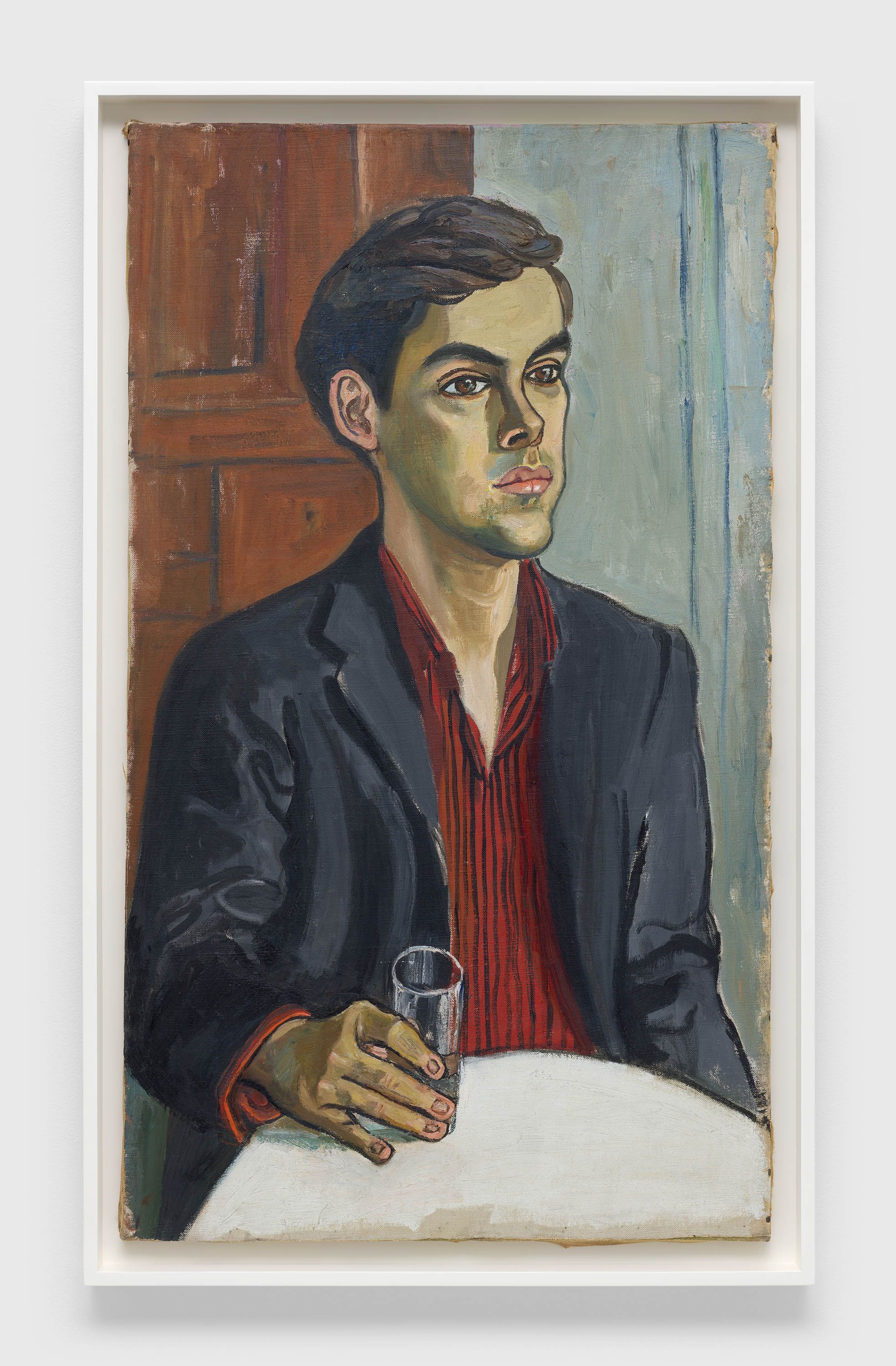A painting by Alice Neel, titled Richard, dated 1959.